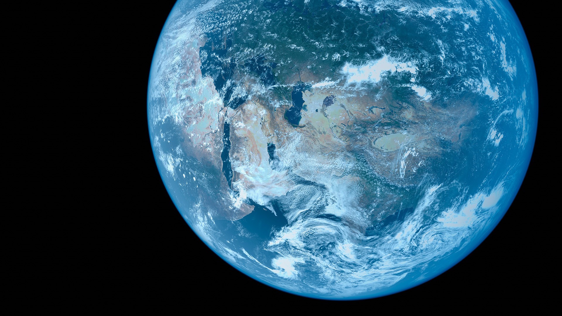 Earth from space, satellite view HD Wallpaper