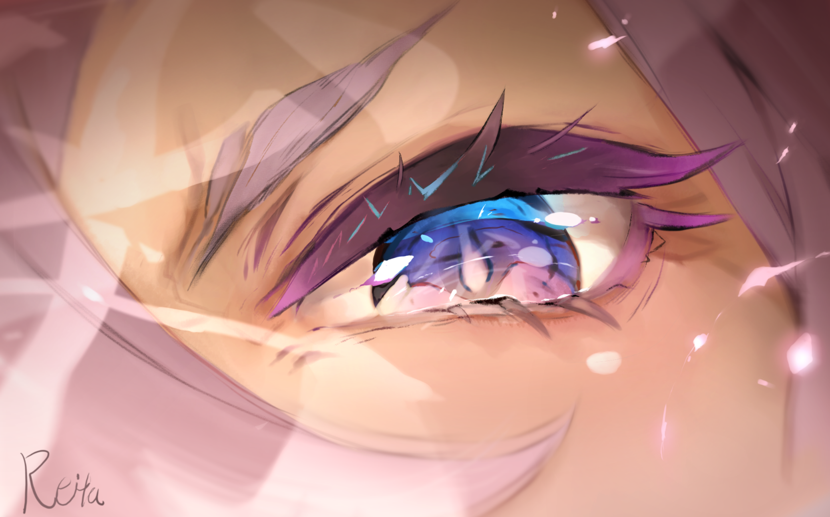 Hoshizaki Reita anime eye artwork HD Wallpaper