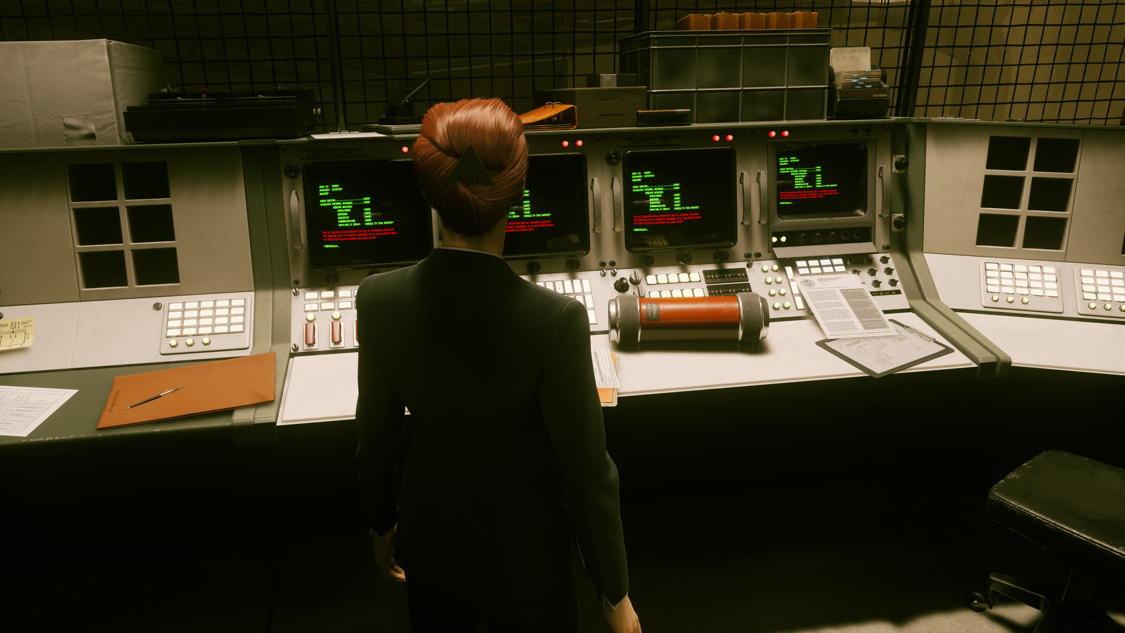 Jesse Faden from Control in a control room HD Wallpaper
