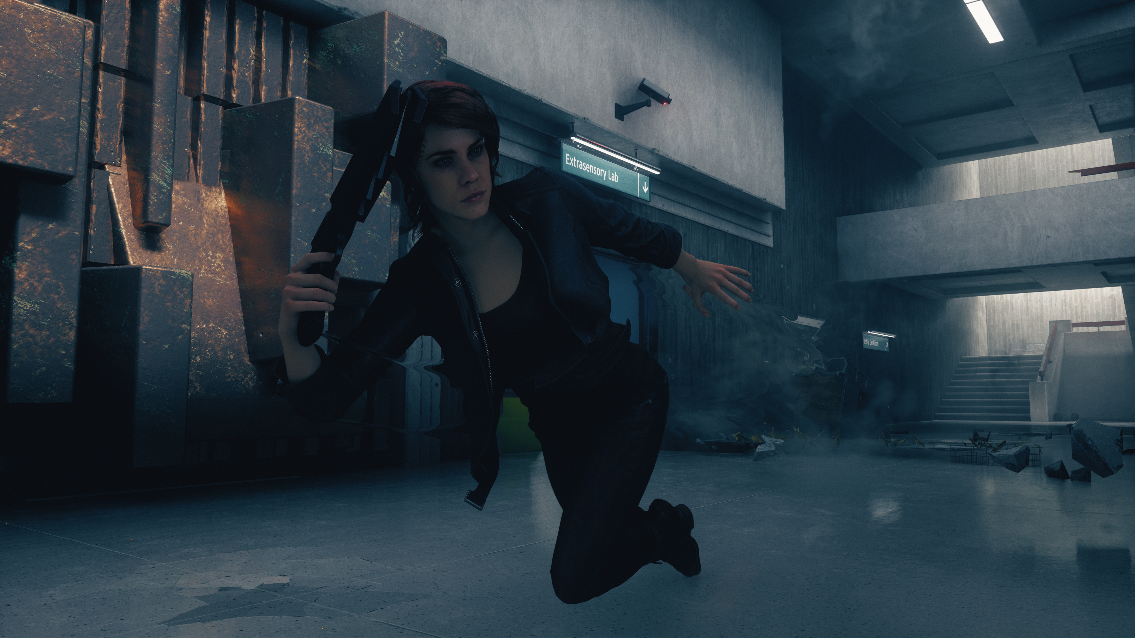 Jesse Faden from Control in an office building HD Wallpaper
