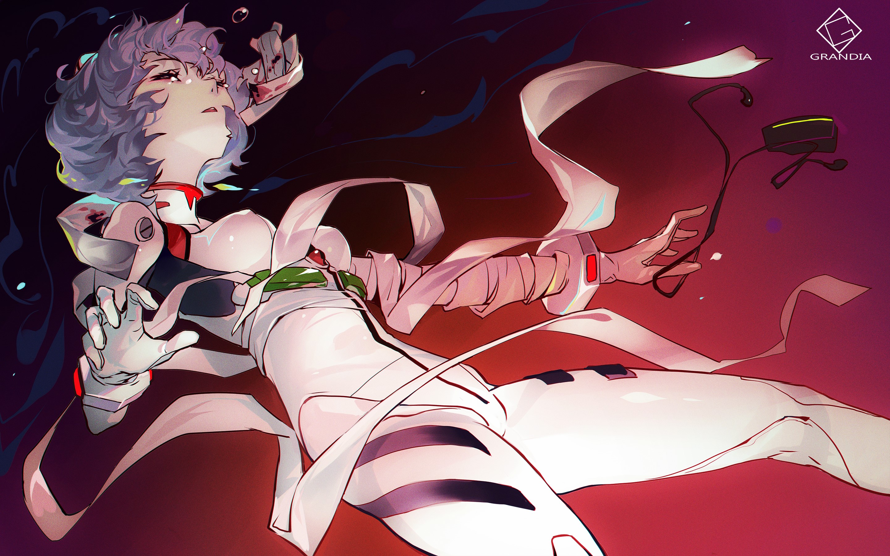 Ayanami Rei from Neon Genesis Evangelion in plugsuit HD Wallpaper
