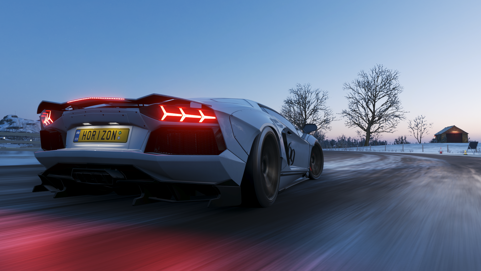 Lamborghini Aventador in Forza Horizon 4 HD Wallpaper