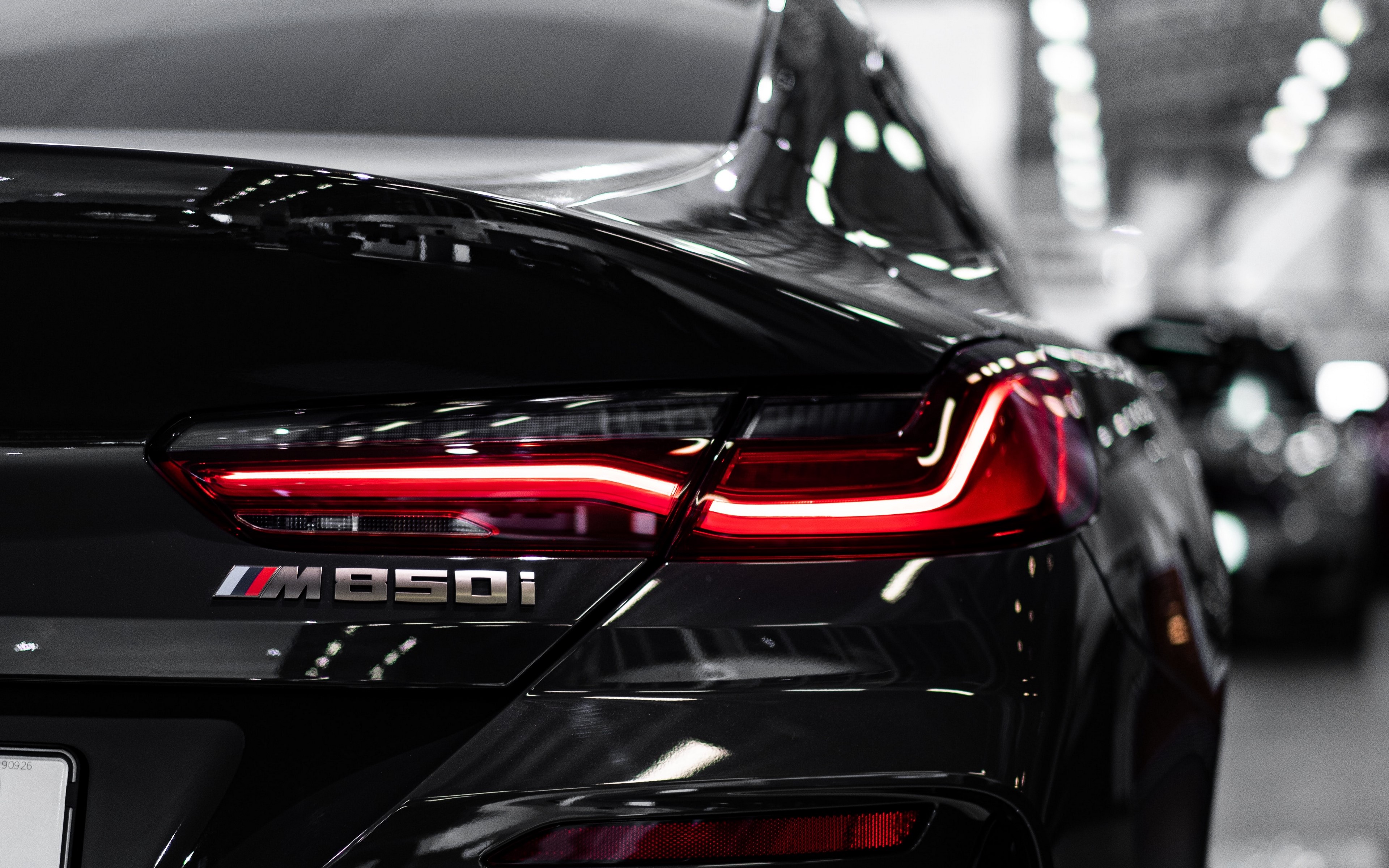4K BMW M850i rear view closeup HD Wallpaper