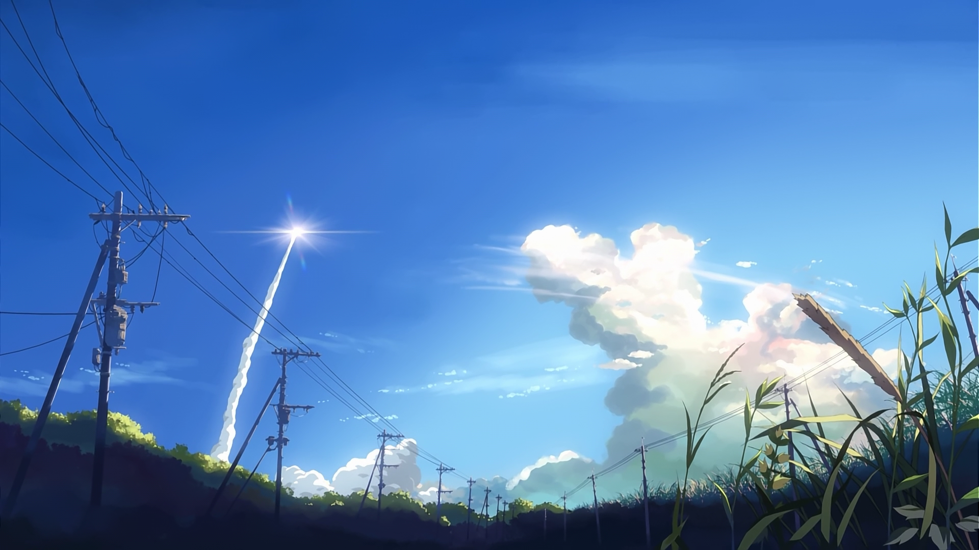 5 Centimeters Per Second anime landscape HD Wallpaper