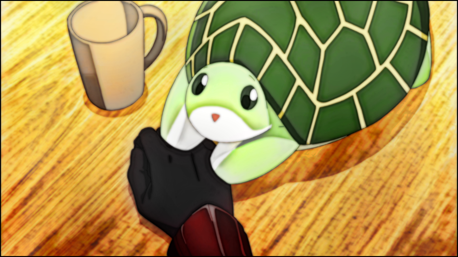 Maple and Turtle from BOFURI HD Wallpaper