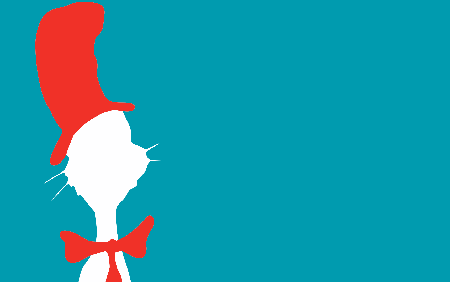 The Cat in the Hat silhouette HD Wallpaper