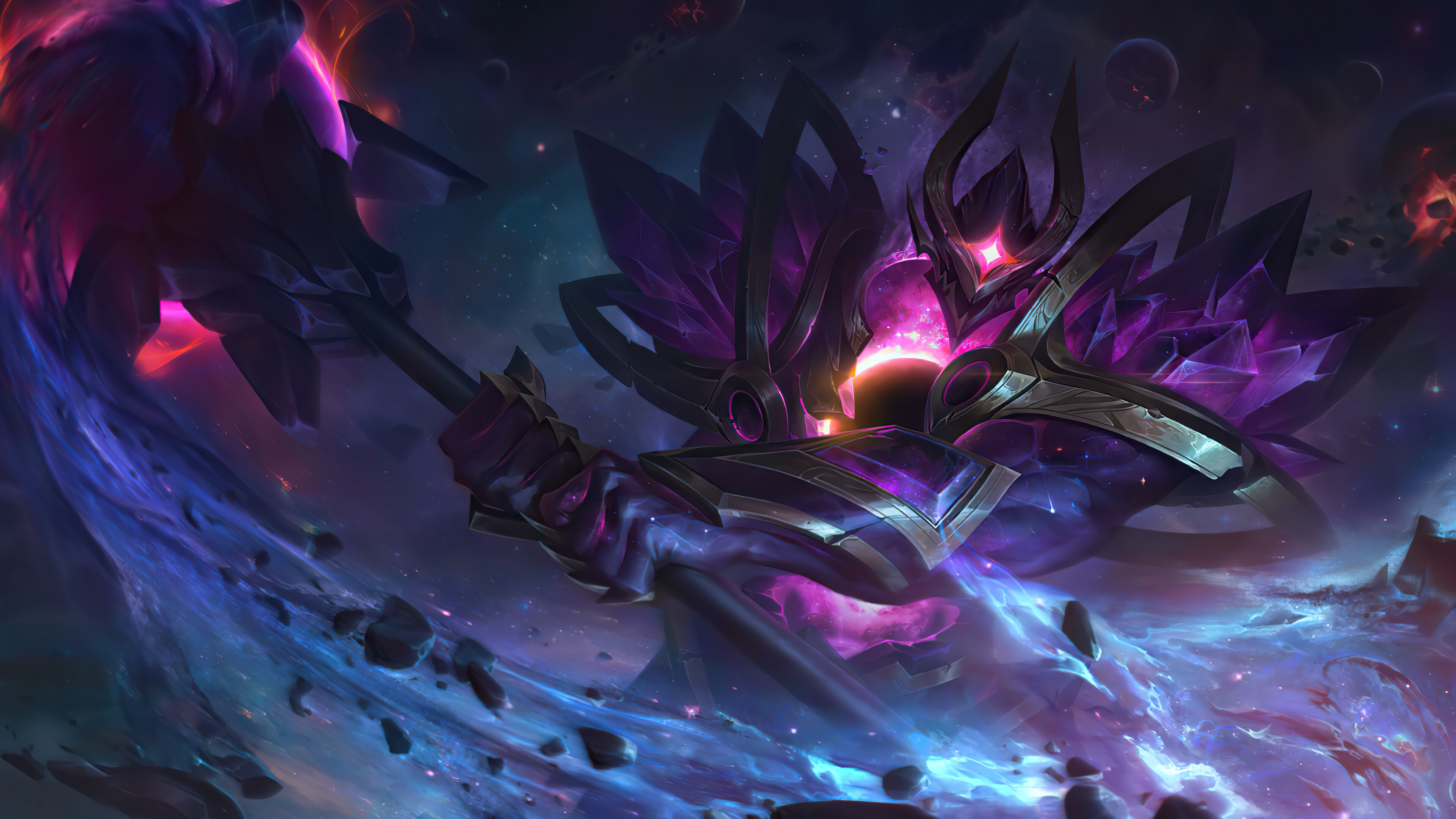 Mordekaiser from League of Legends in space HD Wallpaper