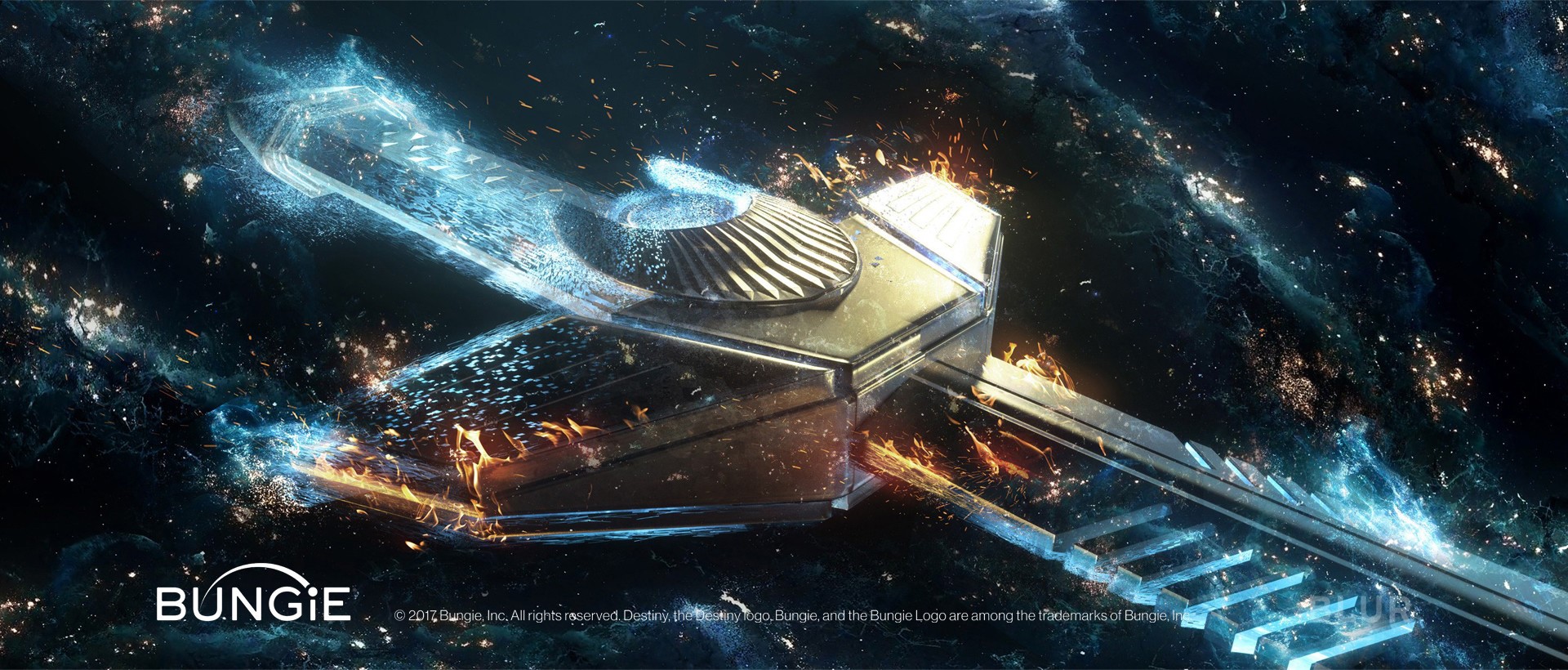 Bungie logo with Destiny copyright HD Wallpaper