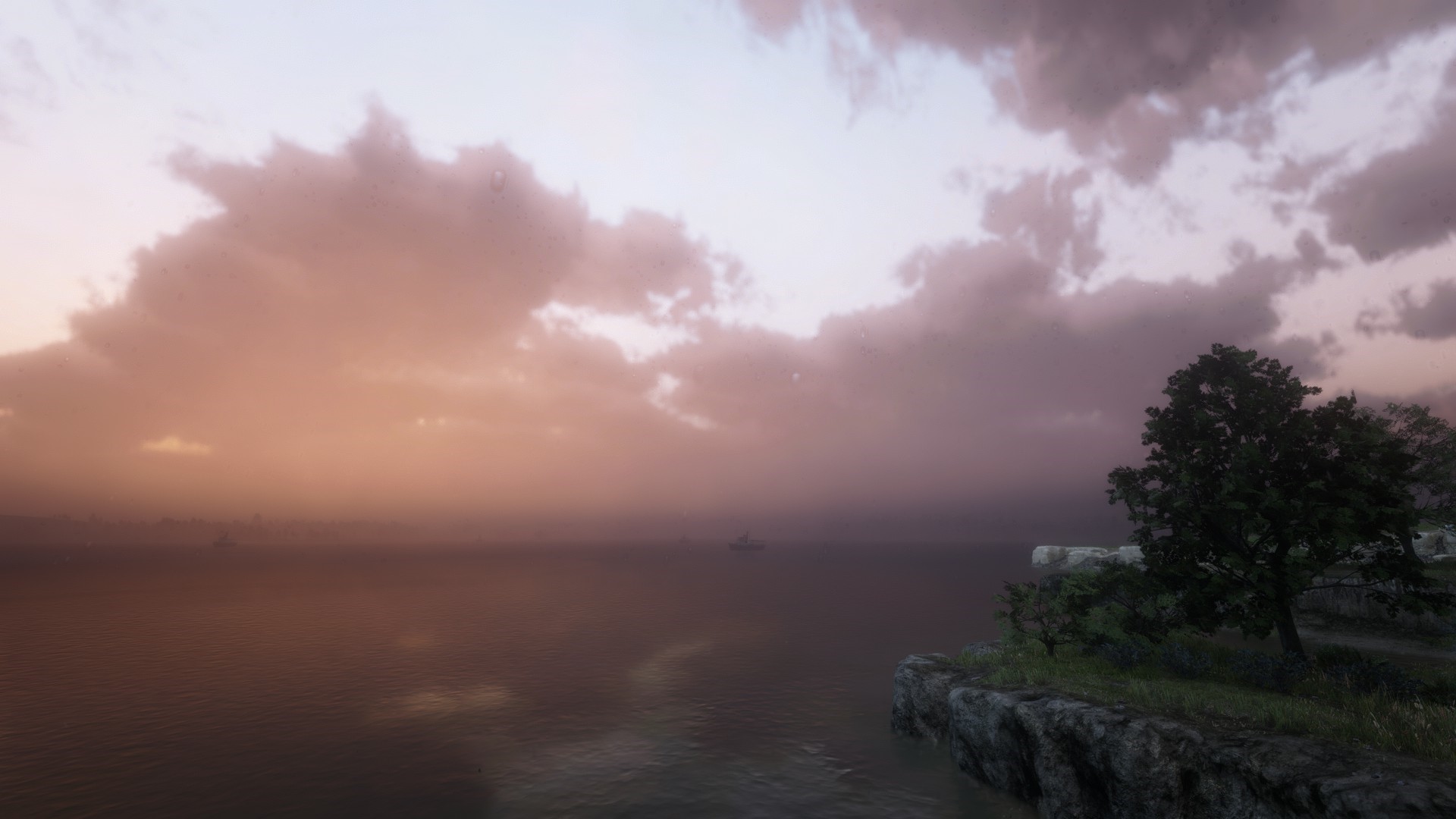 Red Dead Redemption 2 screenshot of a ship at sea HD Wallpaper
