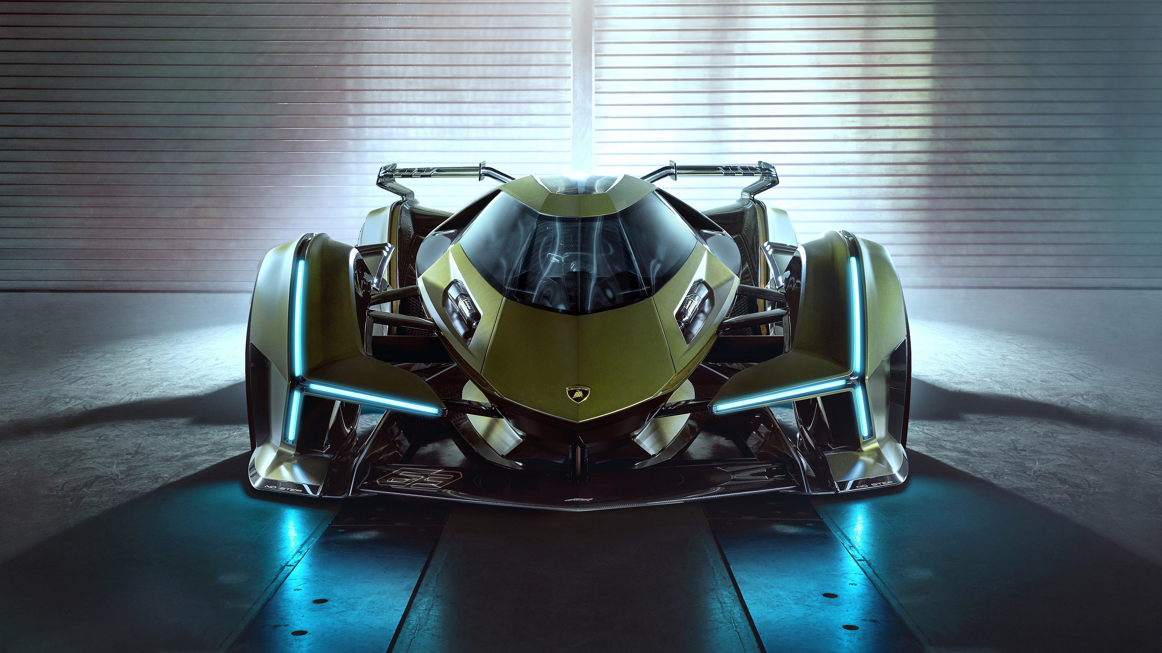 4K Lamborghini Lambo V12 Vision GT concept car HD Wallpaper