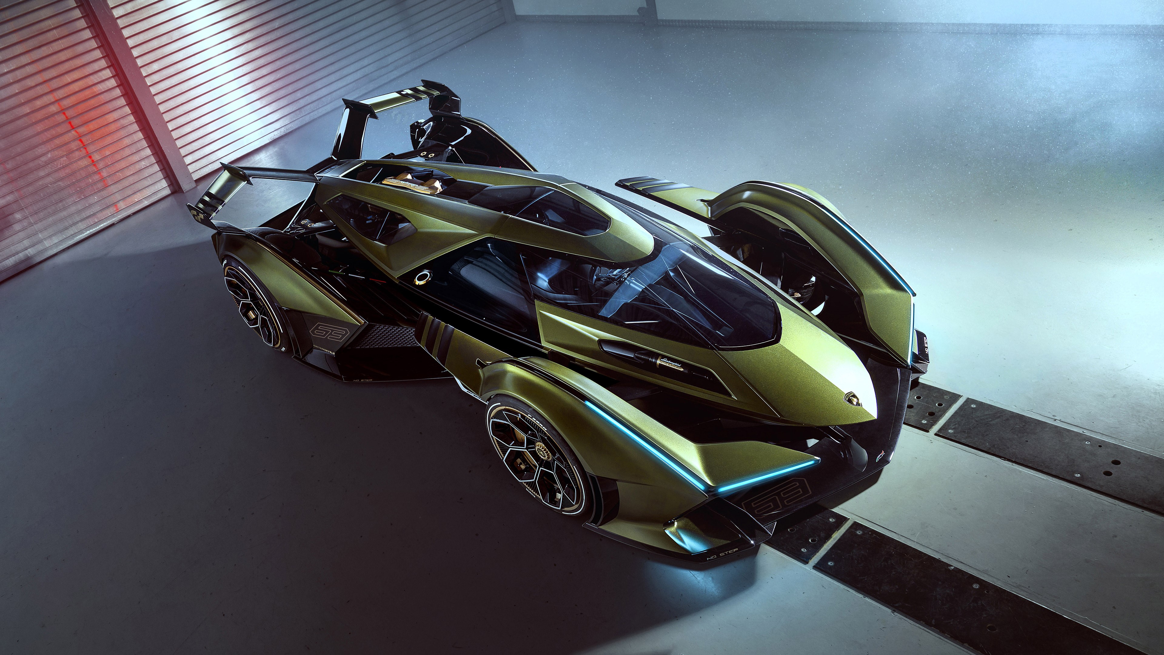 4K Lamborghini Lambo V12 Vision GT concept car HD Wallpaper