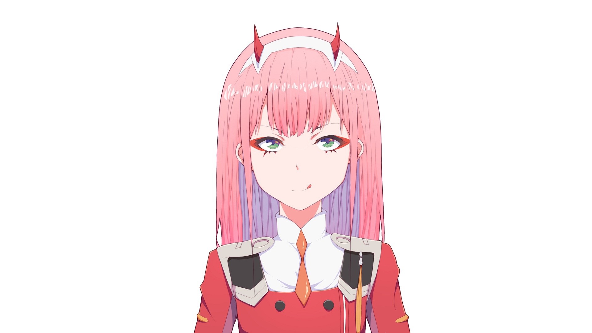 Zero Two from Darling in the FranXX HD Wallpaper
