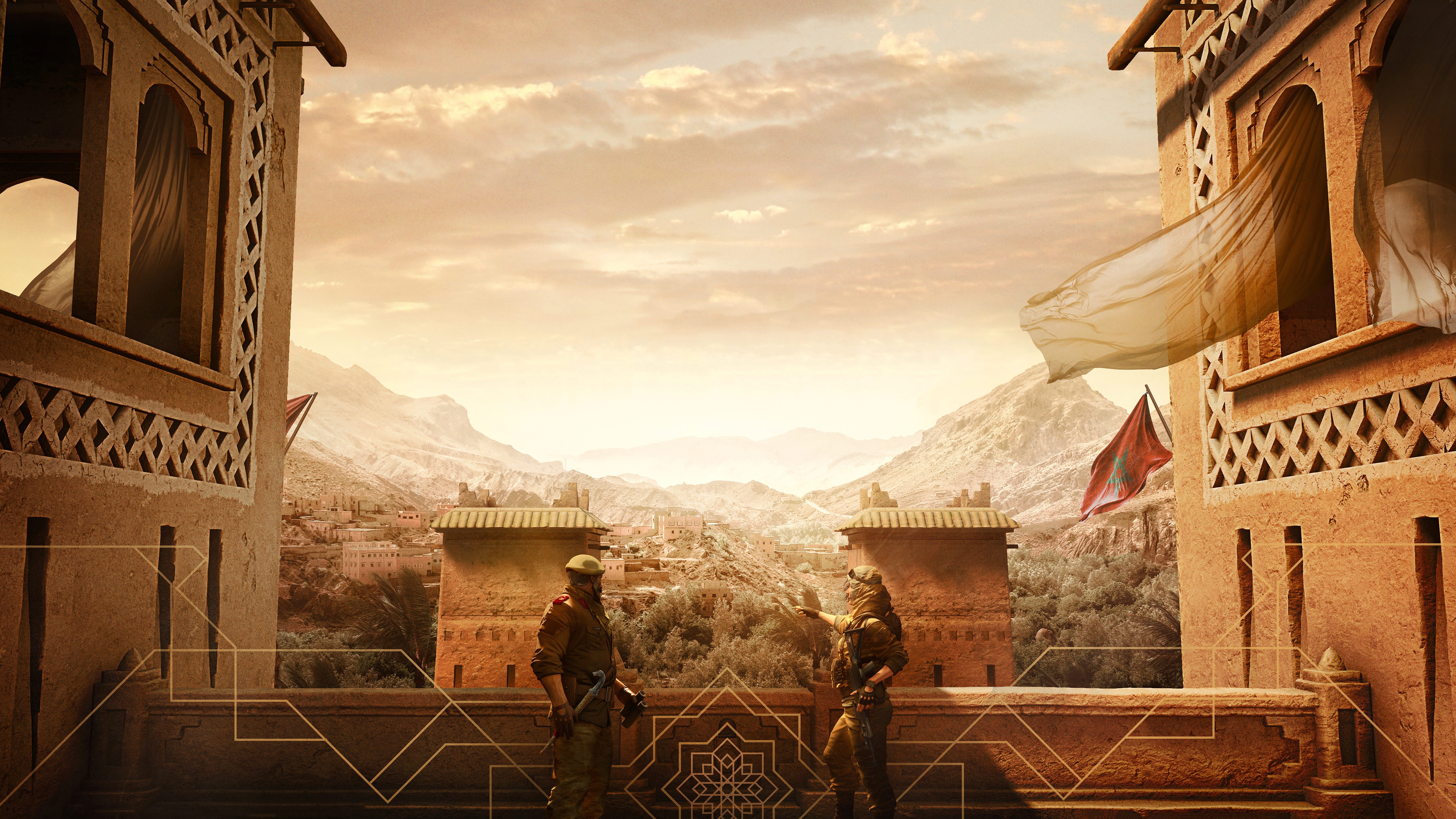 4K video game art of Tom Clancy's Rainbow Six Siege in Morocco HD Wallpaper