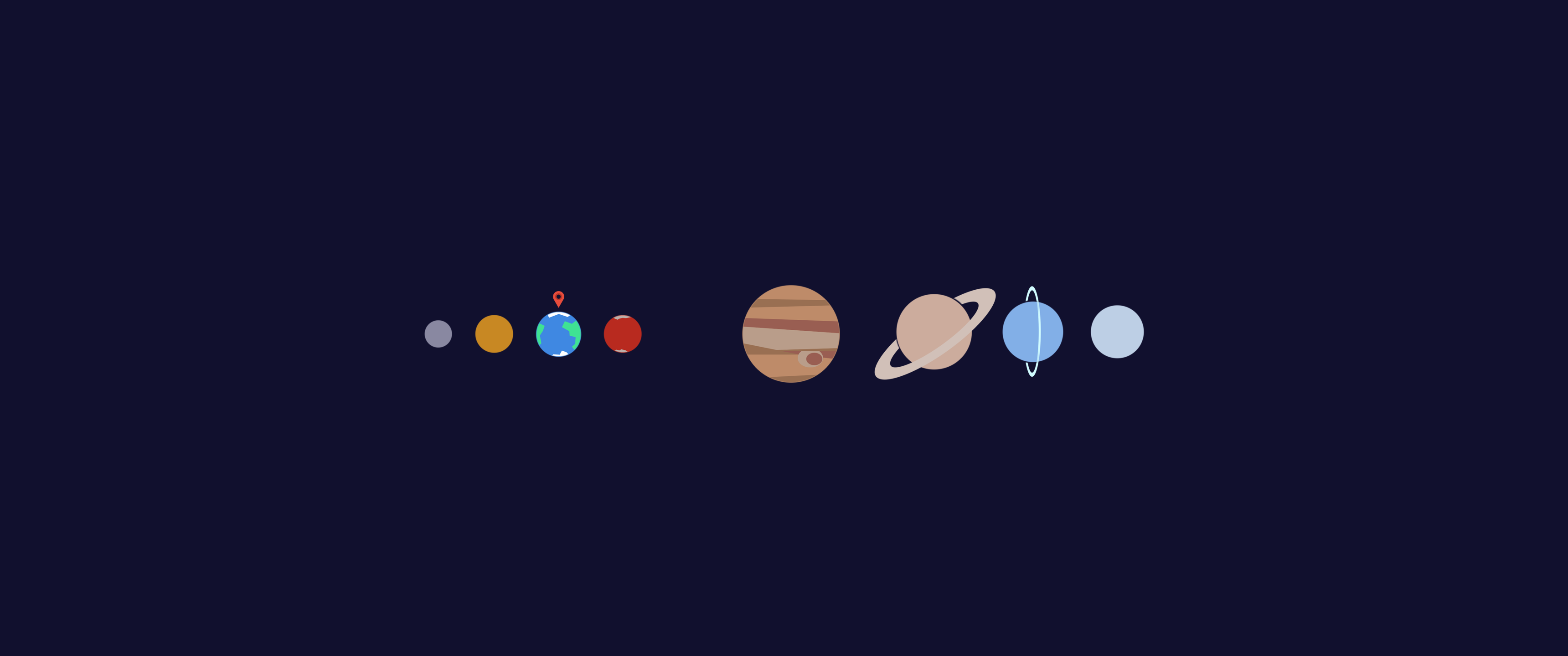 Solar System planets illustration HD Wallpaper