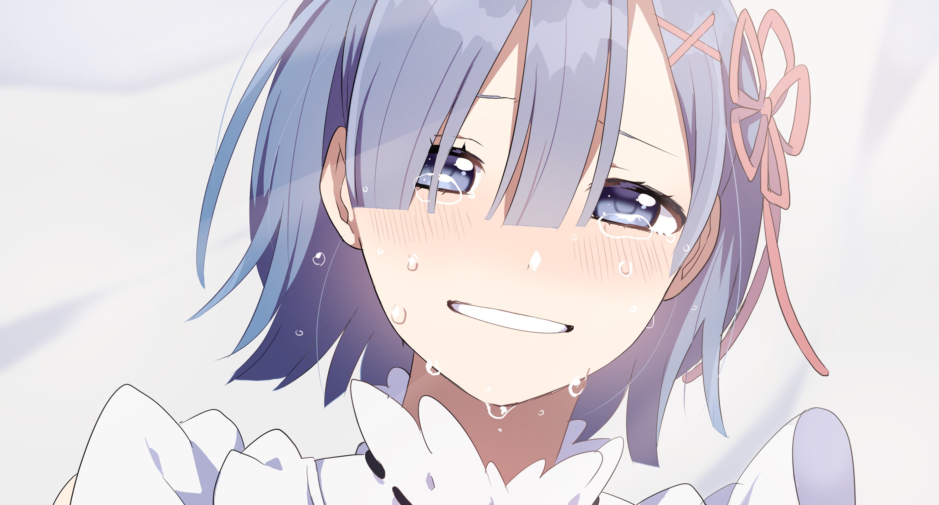 Rem from Re:Zero crying HD Wallpaper