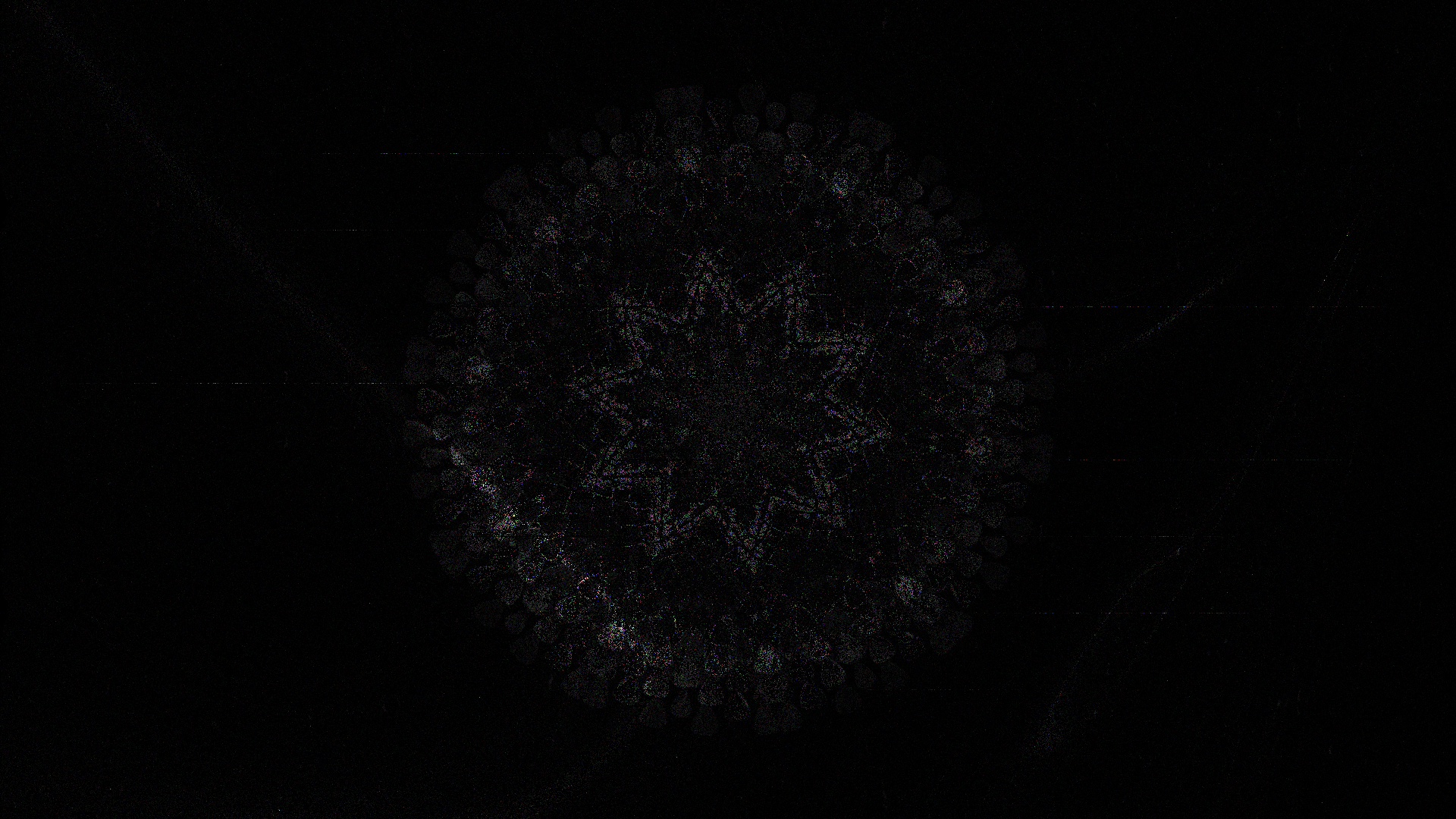 Abstract kaleidoscope pattern with glitch art effect HD Wallpaper