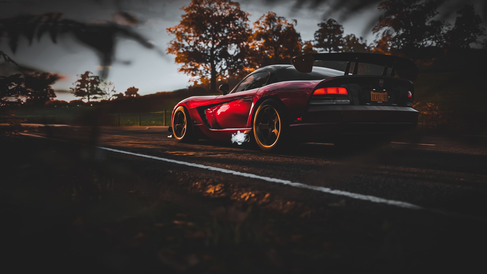 Red Dodge Viper ACR in Forza Horizon 4 HD Wallpaper