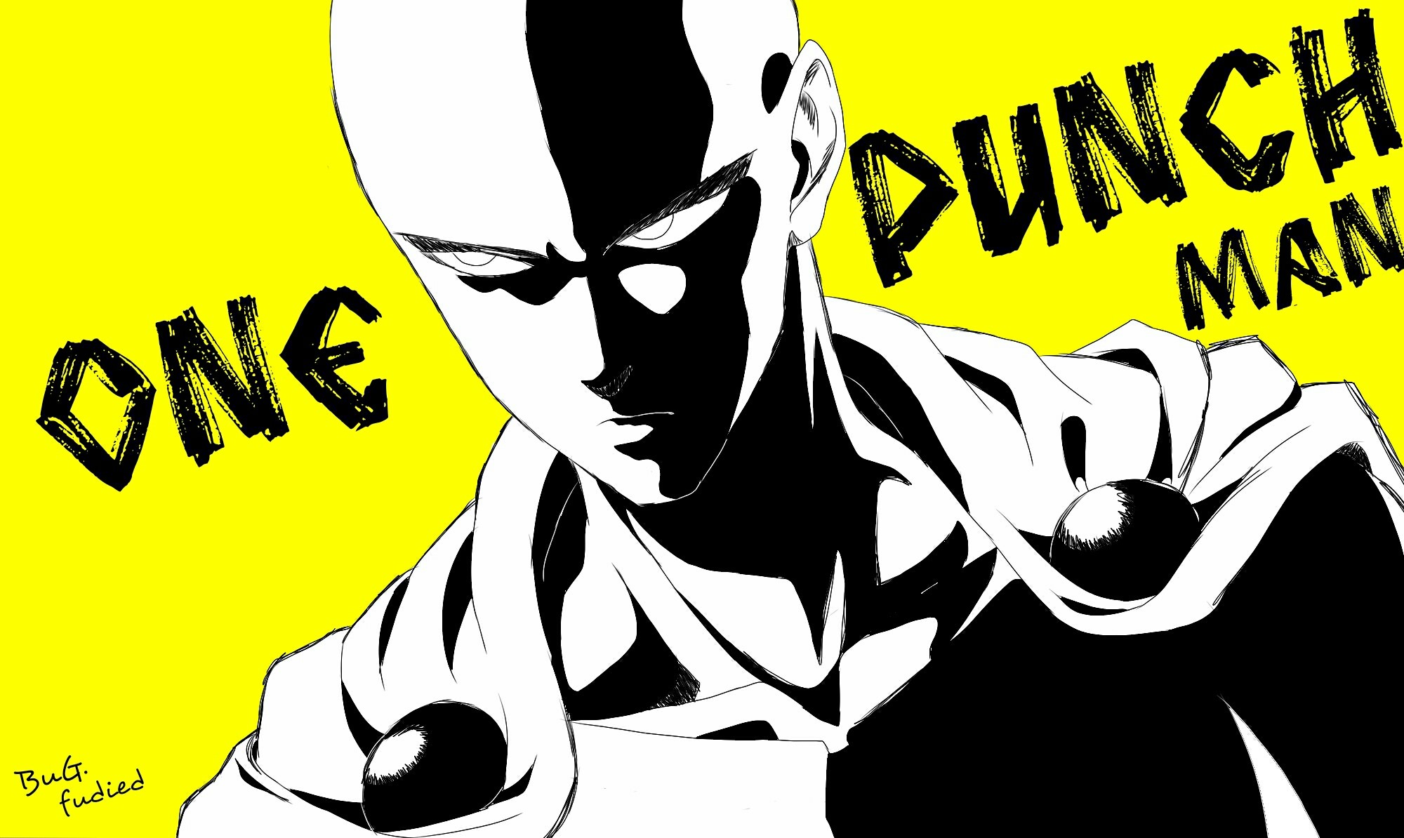 Saitama from One-Punch Man fan art HD Wallpaper