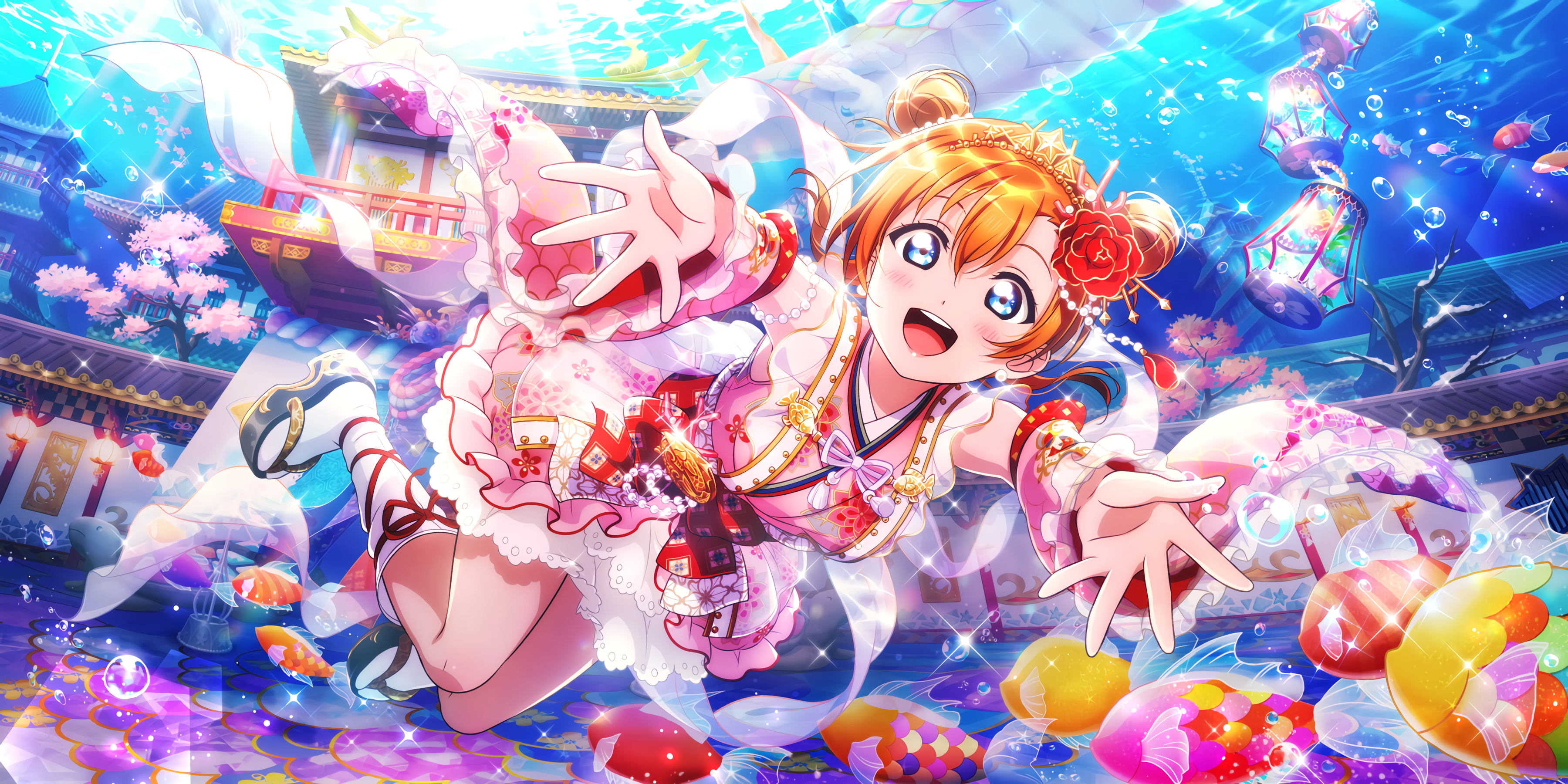 Kousaka Honoka from Love Live! Series HD Wallpaper