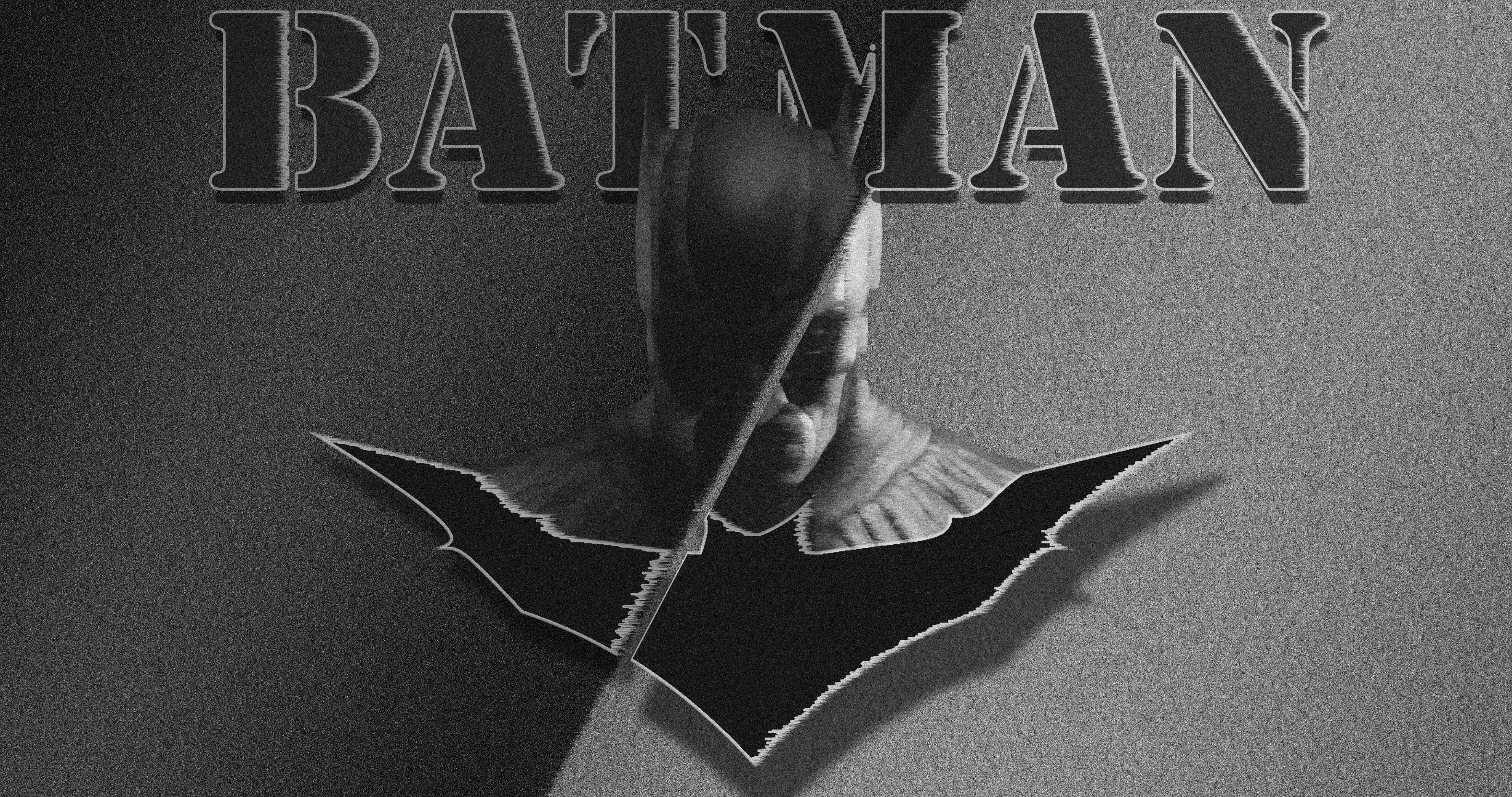 Batman from DC Comics monochrome logo HD Wallpaper