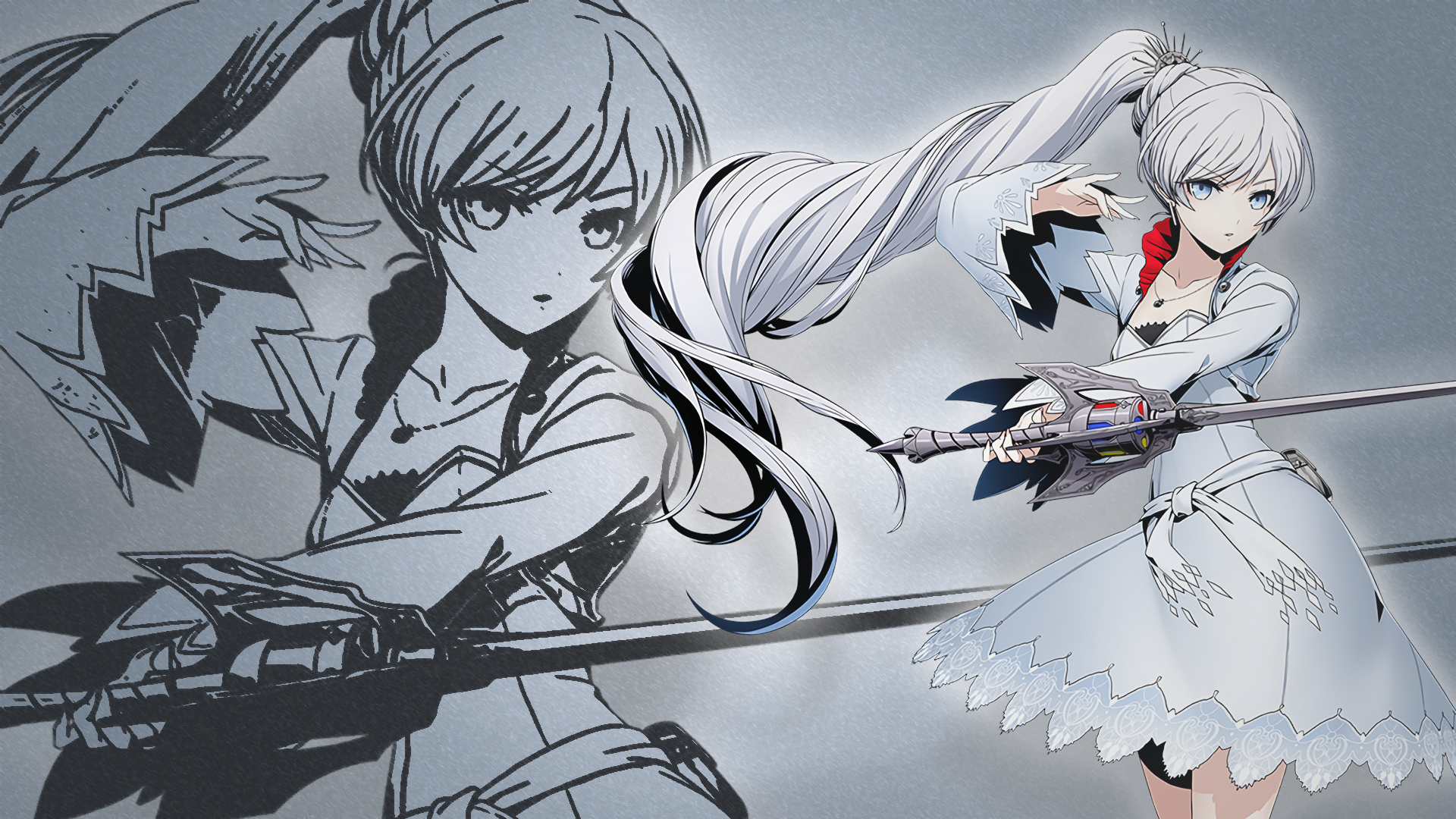 Weiss Schnee from RWBY with Myrtenaster HD Wallpaper