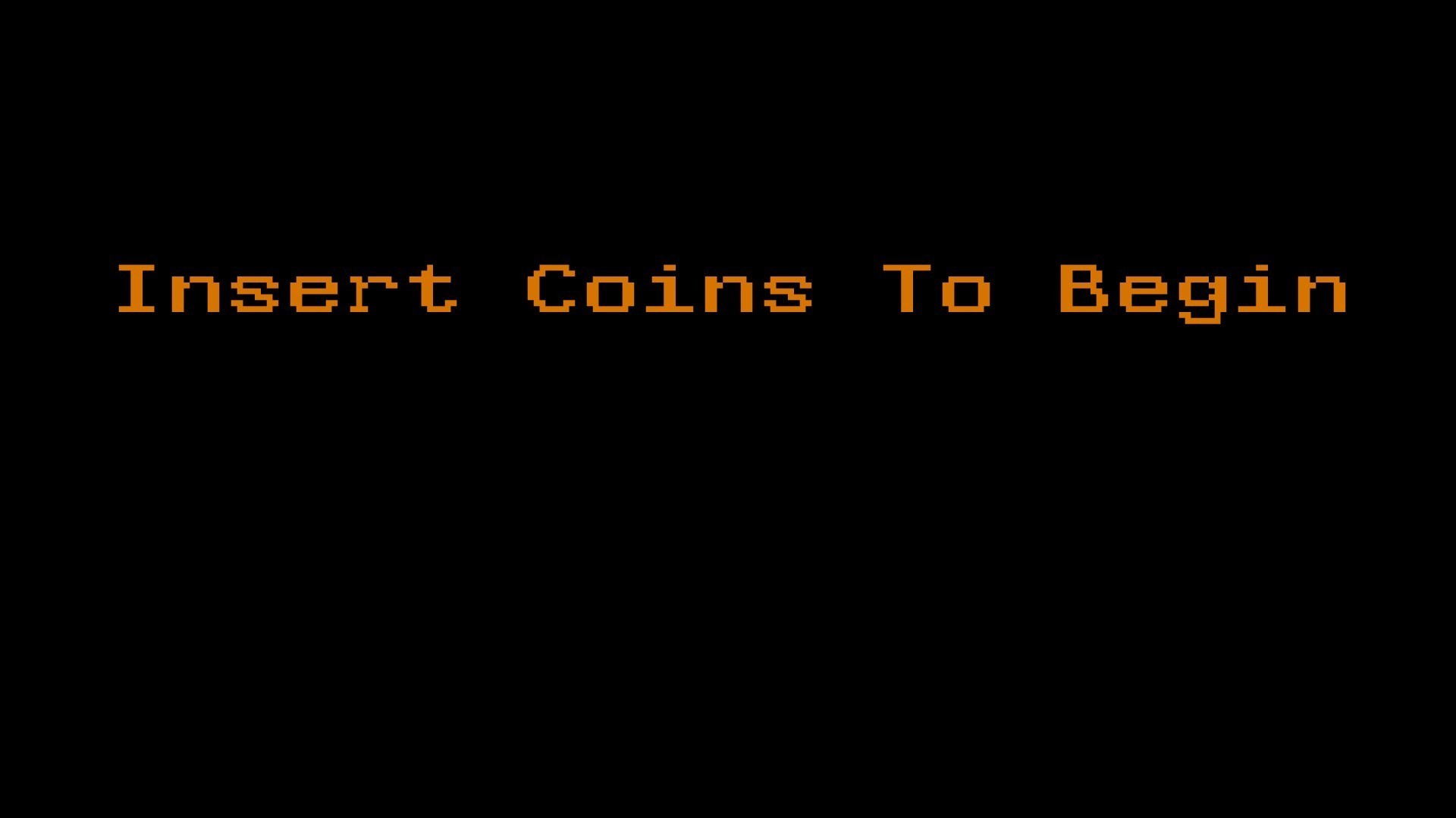 Insert Coins To Begin retro arcade game text HD Wallpaper