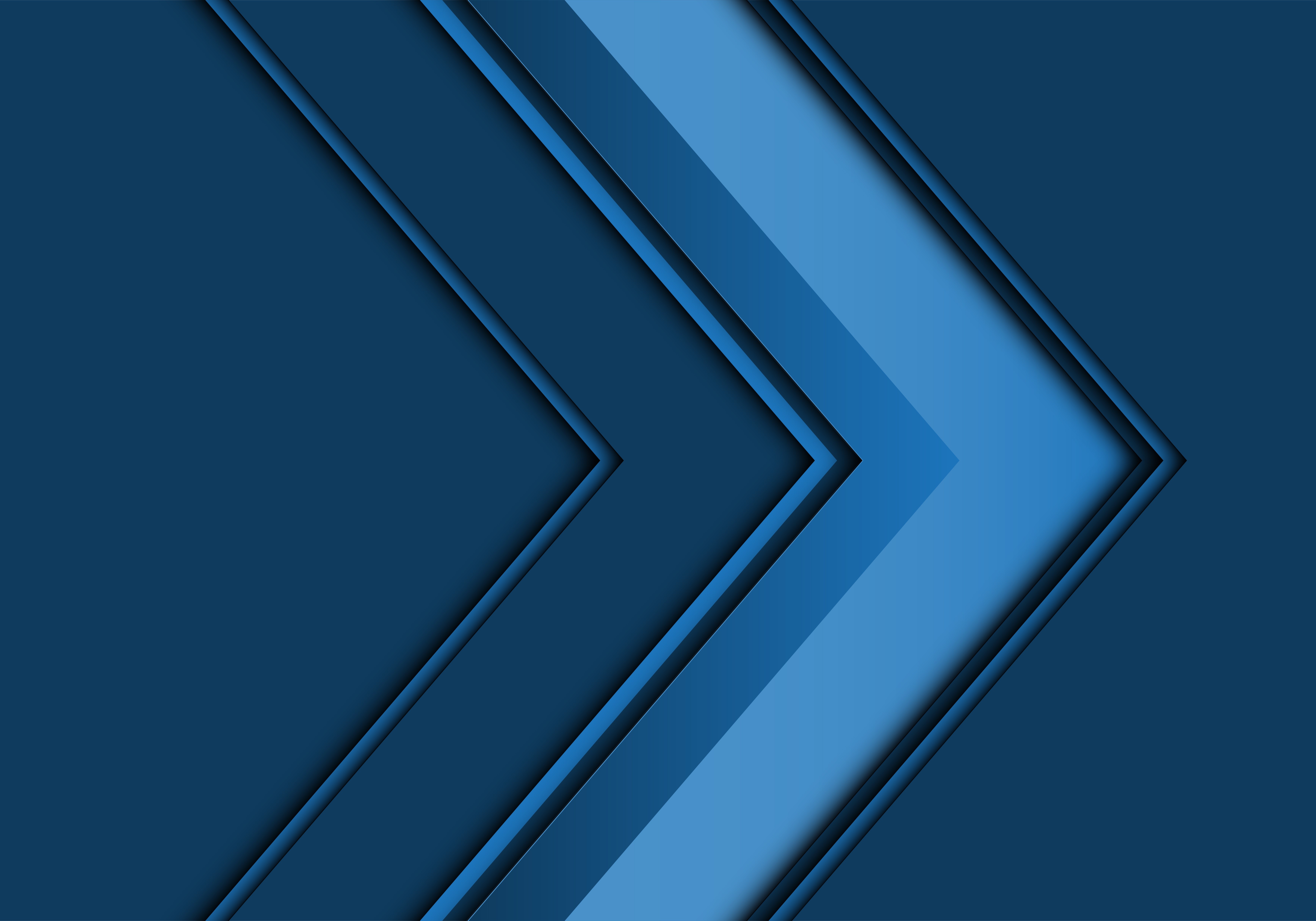 Abstract blue arrows 4K HD Wallpaper