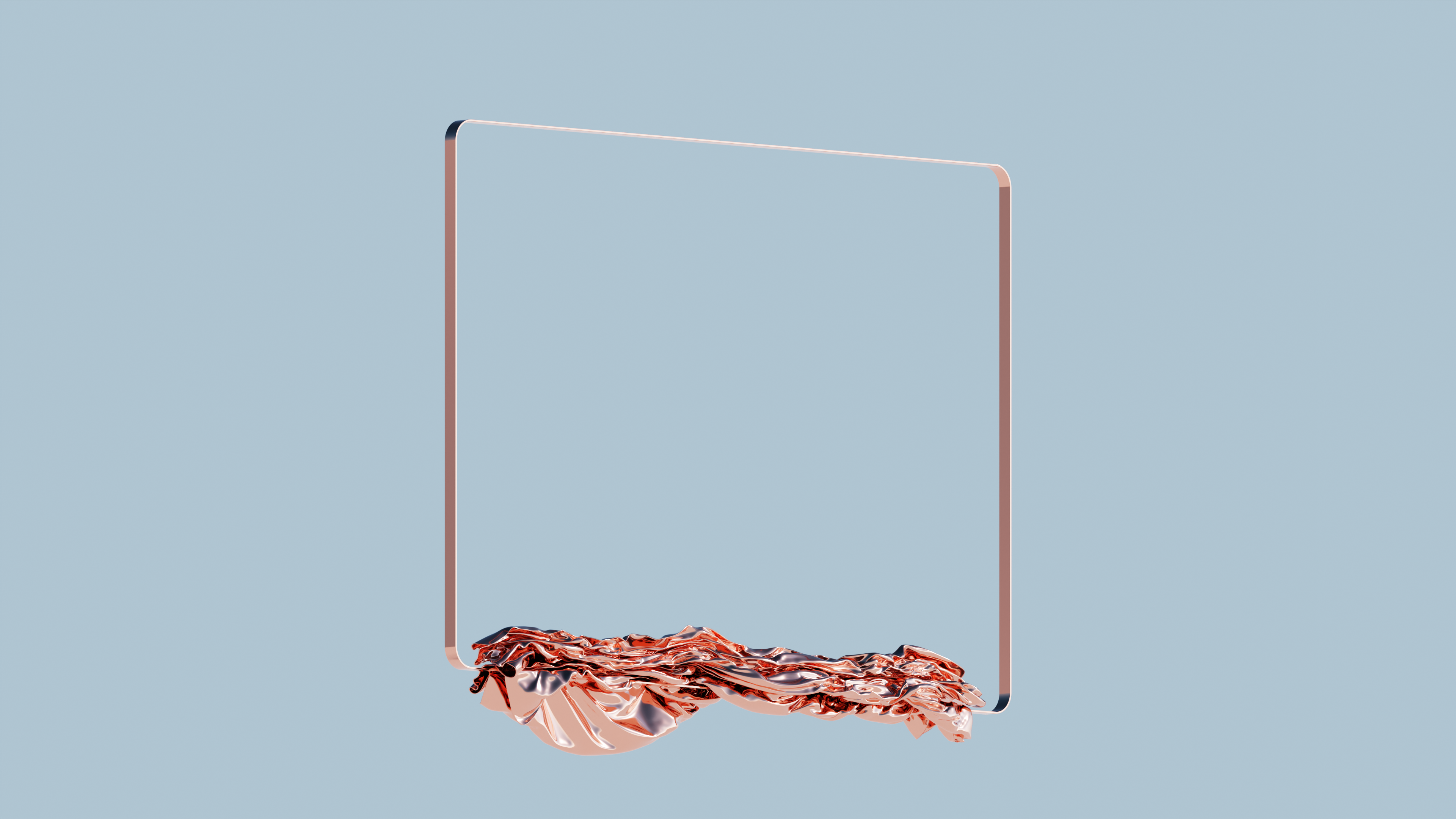 Abstract copper cloth in a square frame HD Wallpaper
