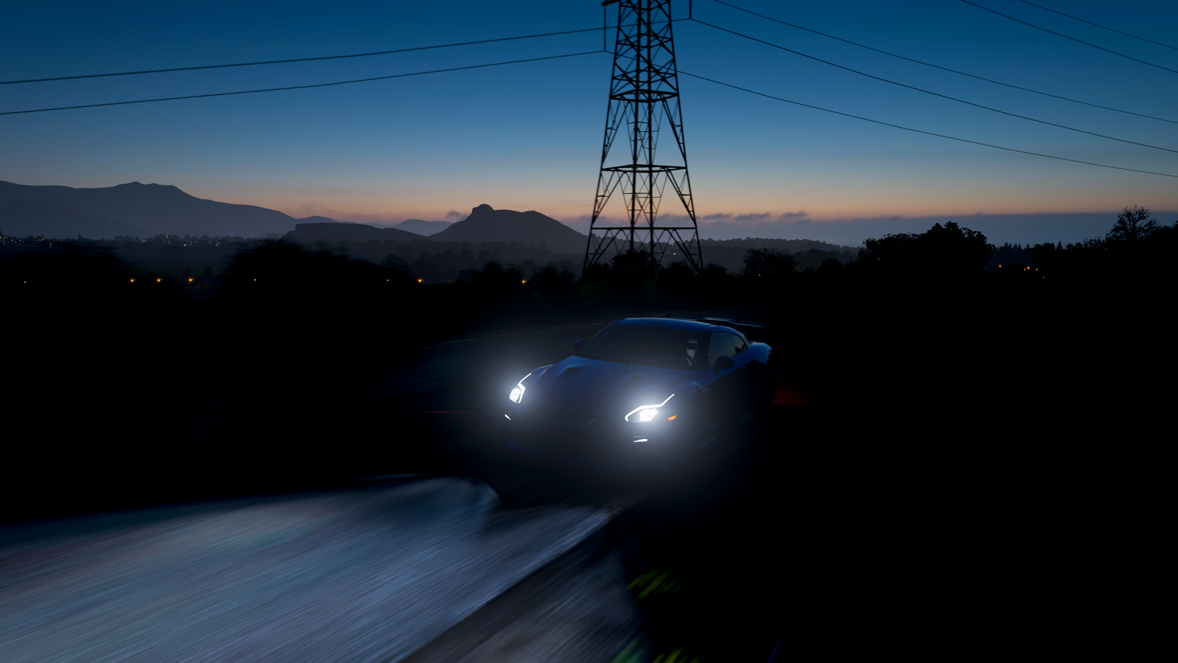 Nissan GT-R 2017 in Forza Horizon 4 at dusk HD Wallpaper