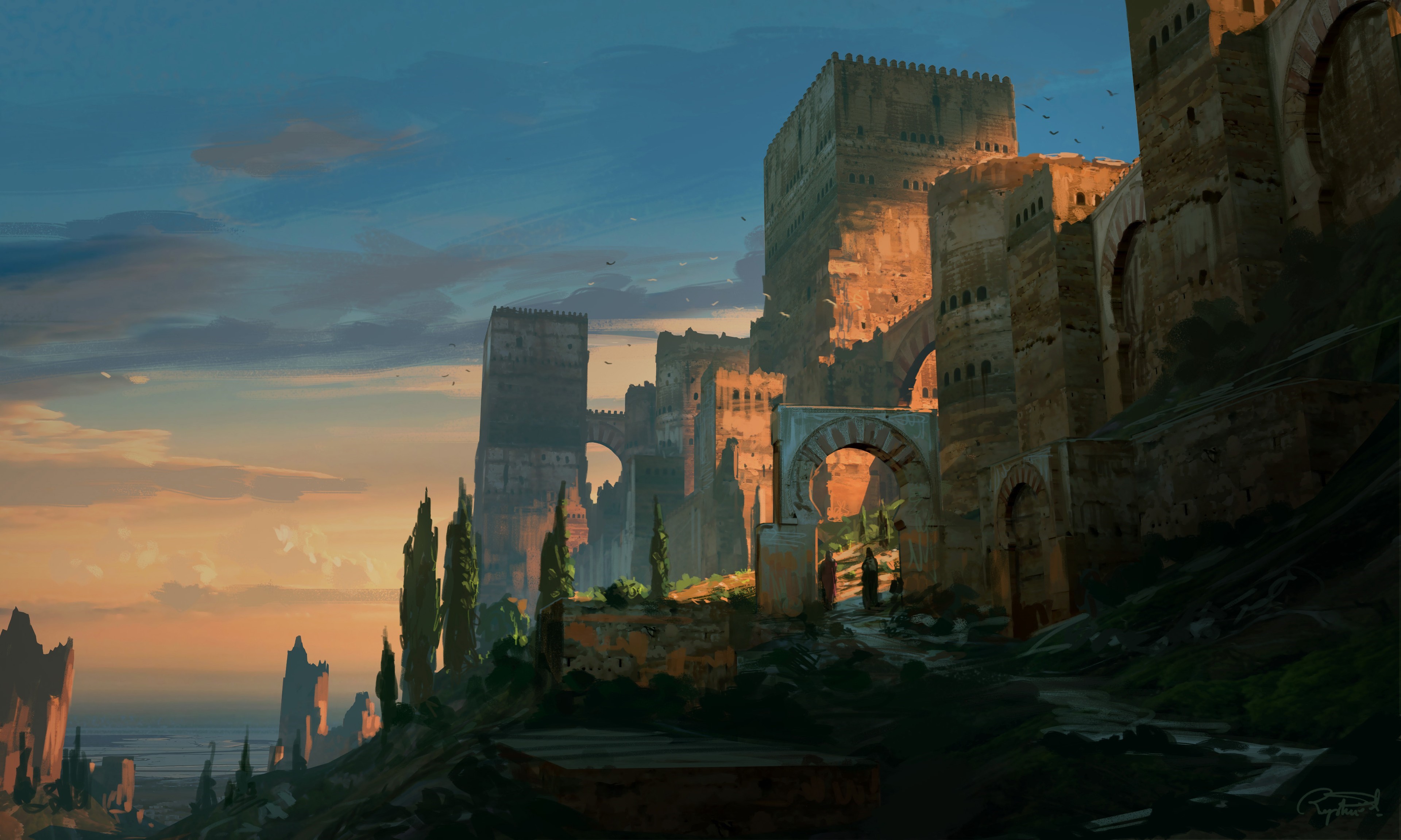 Artwork by Raphael Lacoste HD Wallpaper