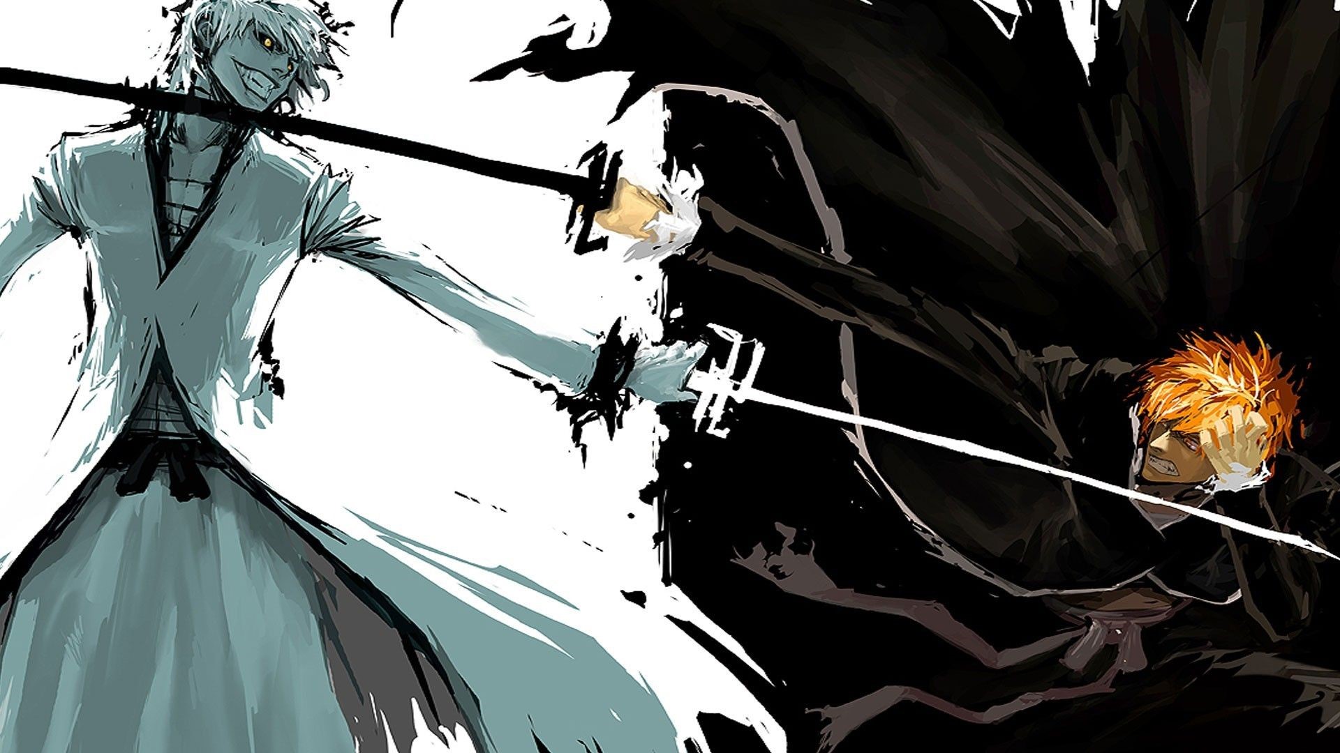 Ichigo Kurosaki and Ulquiorra Cifer from Bleach HD Wallpaper