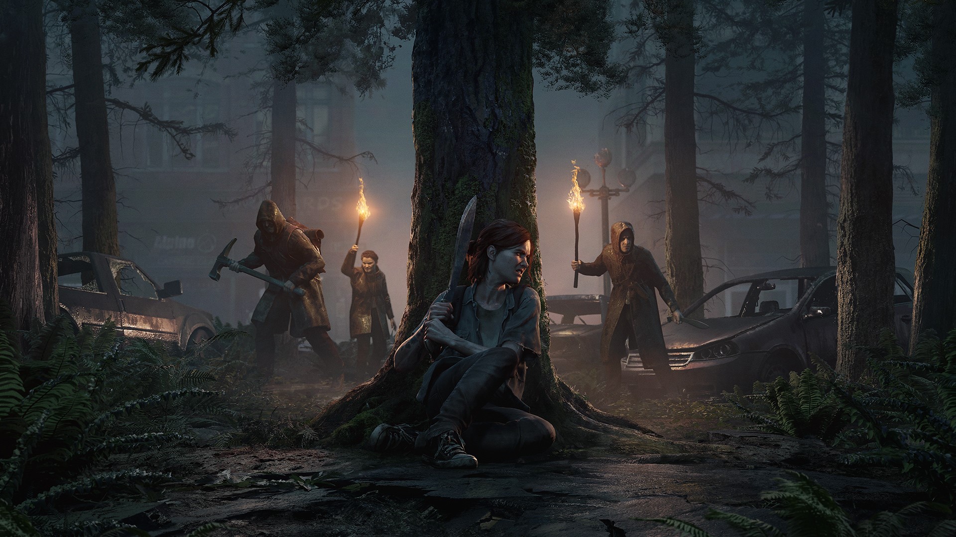 Ellie from The Last of Us Part II in a forest HD Wallpaper