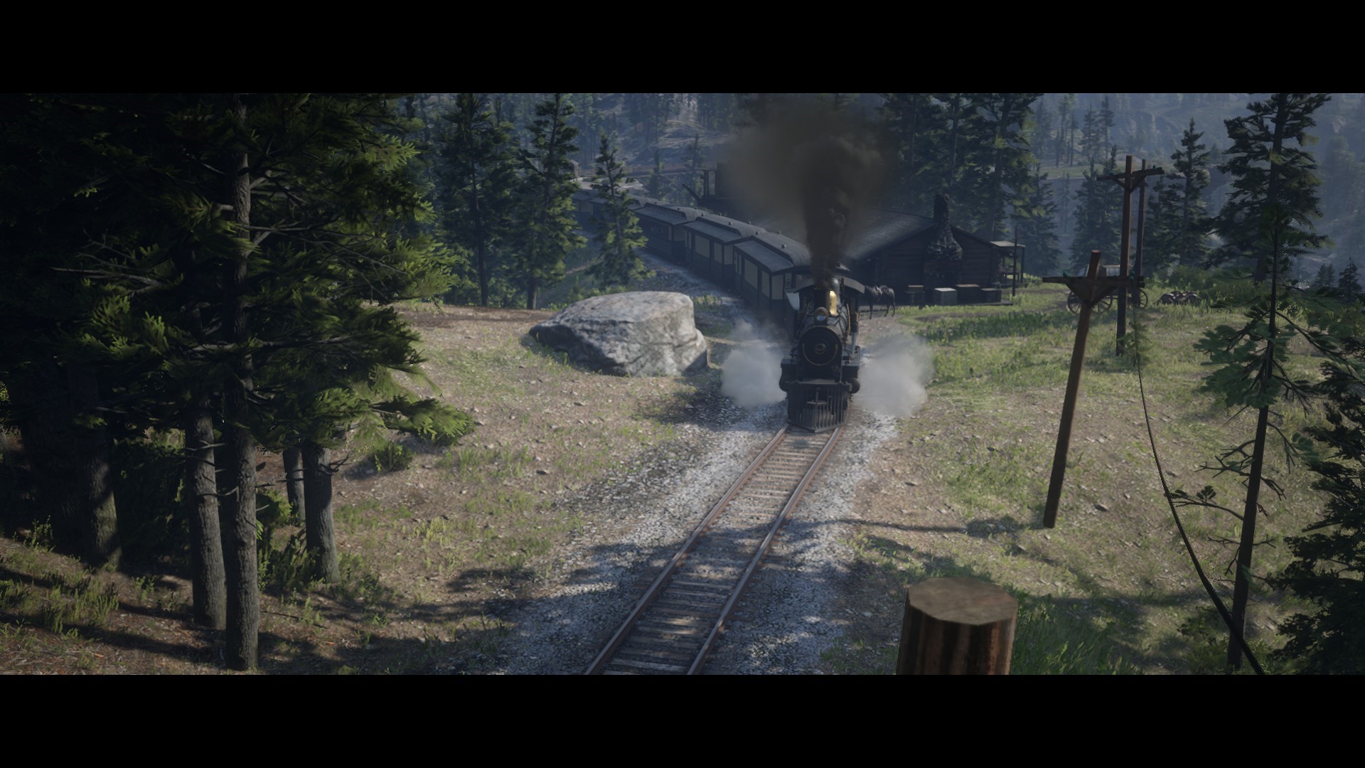 Train in Red Dead Redemption 2 HD Wallpaper