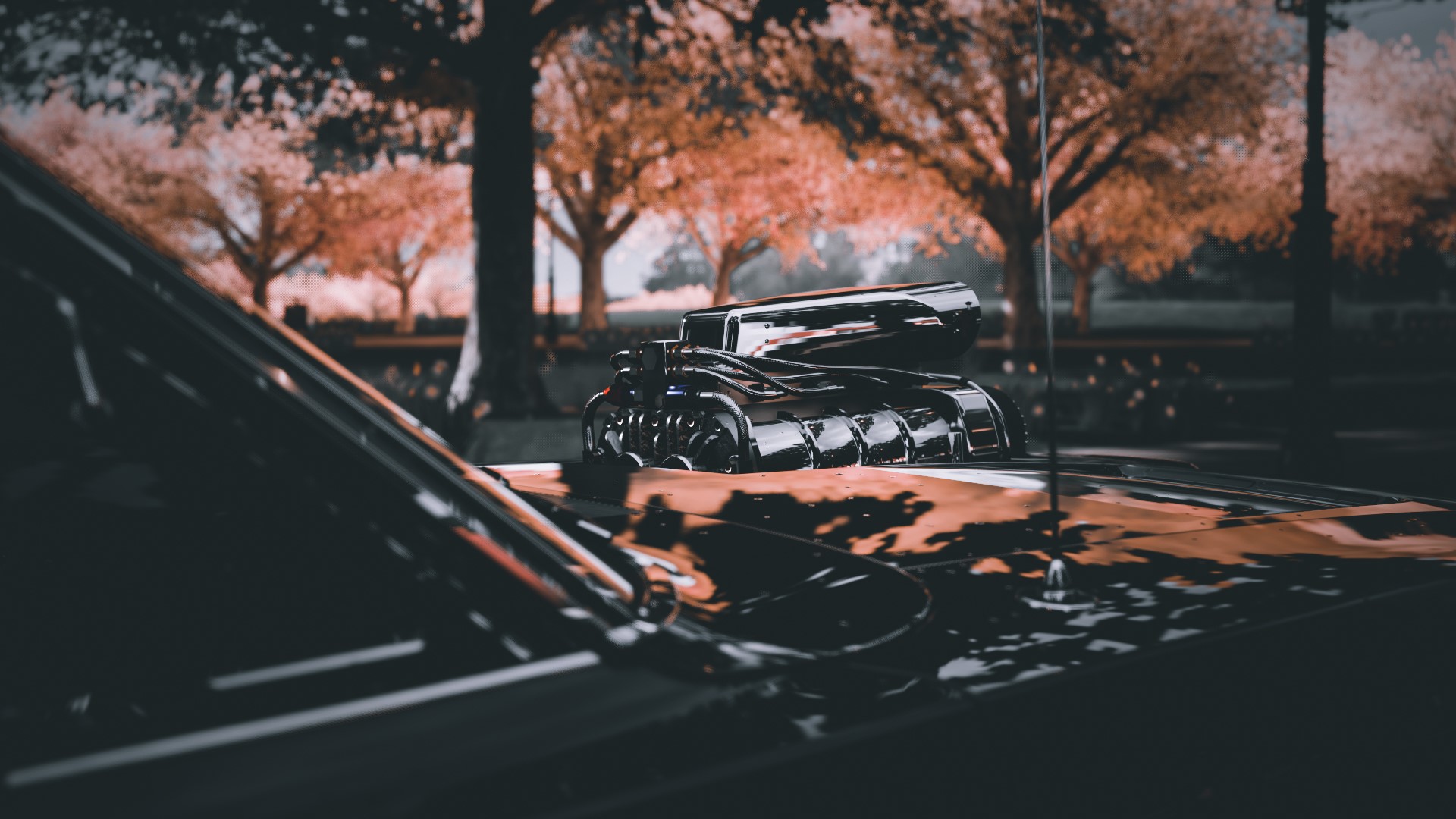 1969 Dodge Charger R/T with supercharger HD Wallpaper