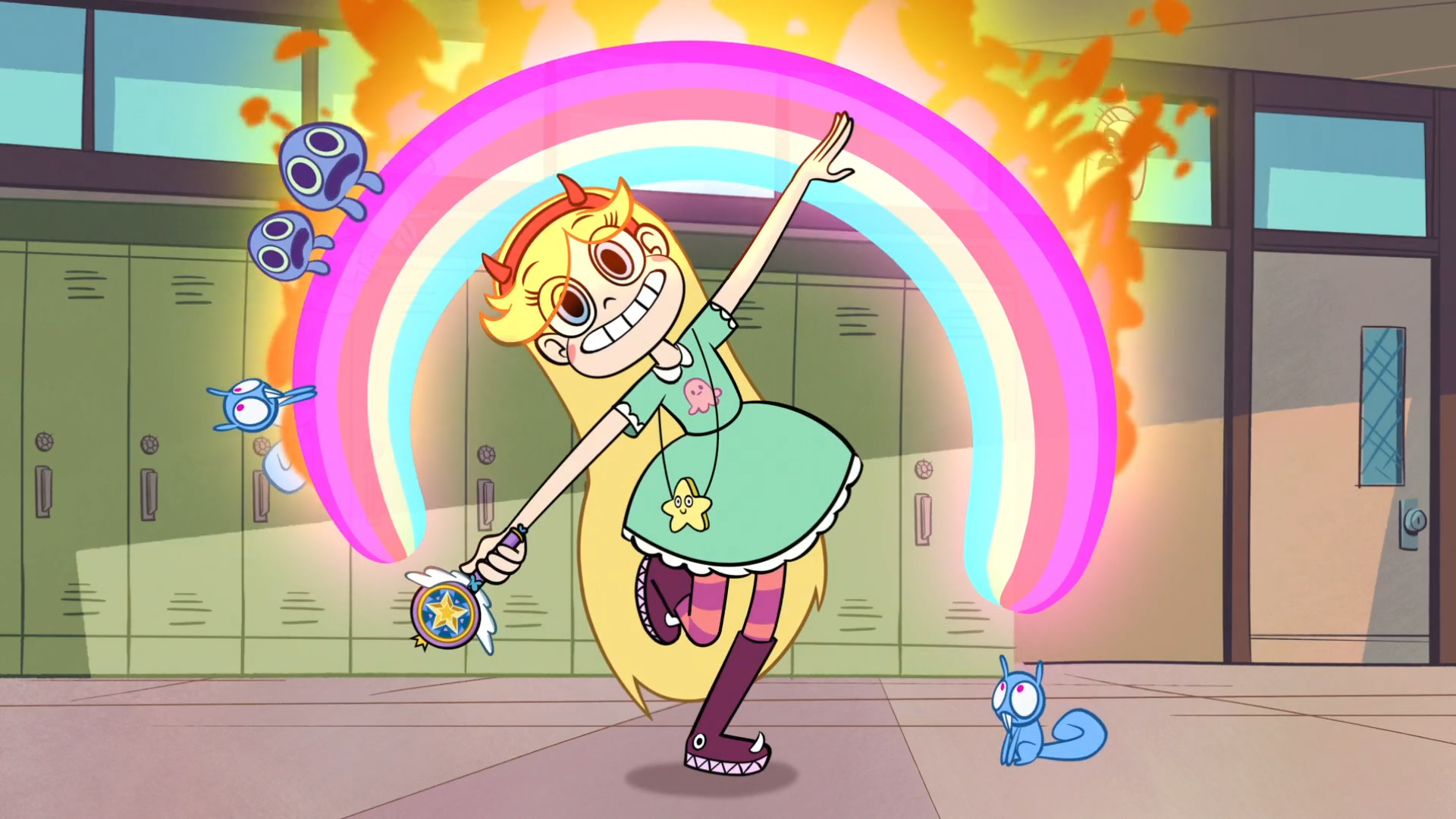 Star Butterfly from Star vs. the Forces of Evil with magical effects HD Wallpaper