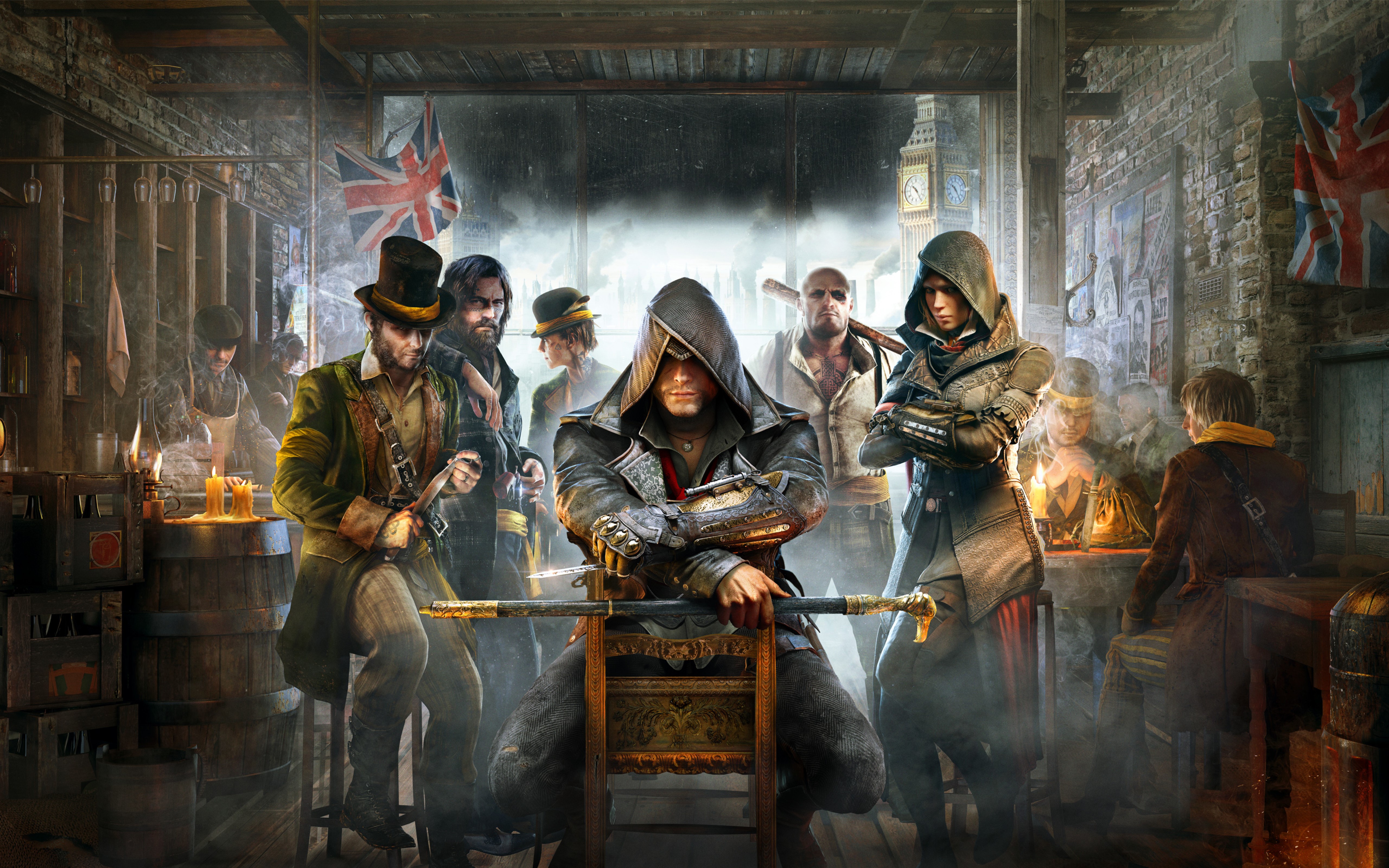 Assassins Creed Syndicate art with group of assassins HD Wallpaper
