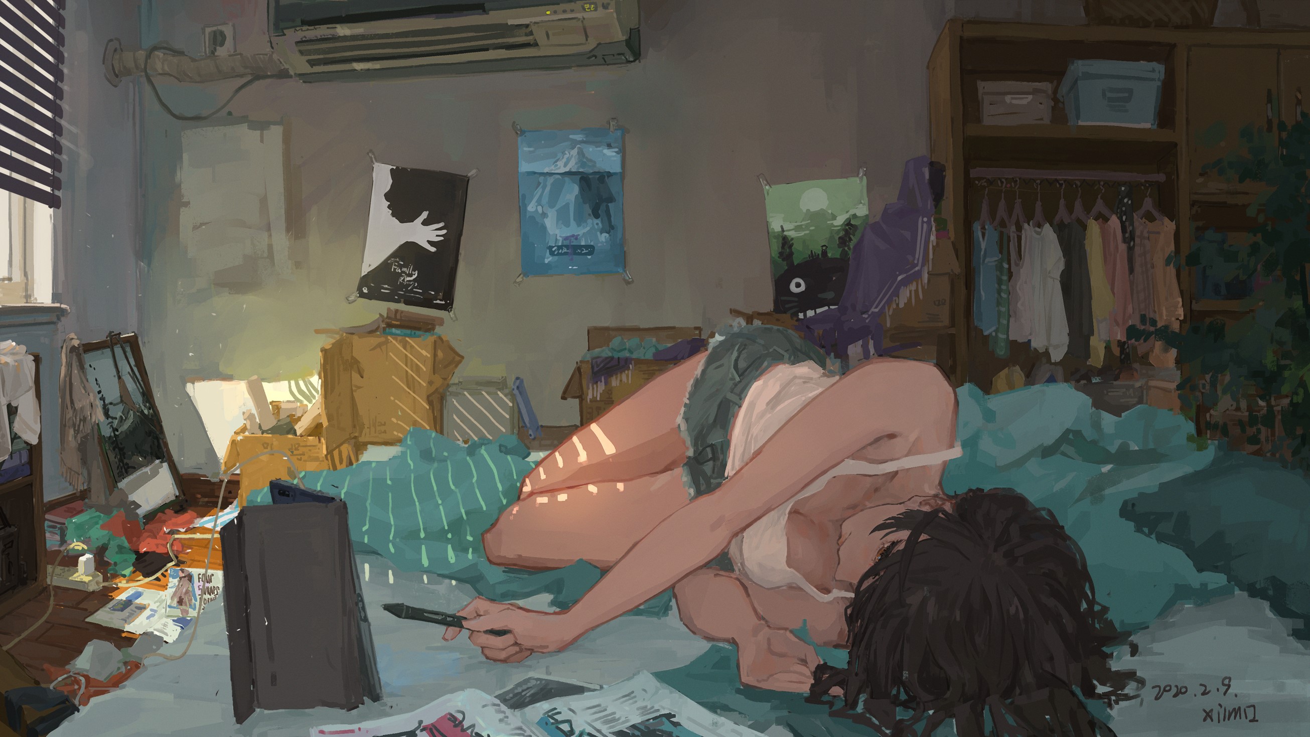 Artwork by XilmO, illustration, digital art HD Wallpaper