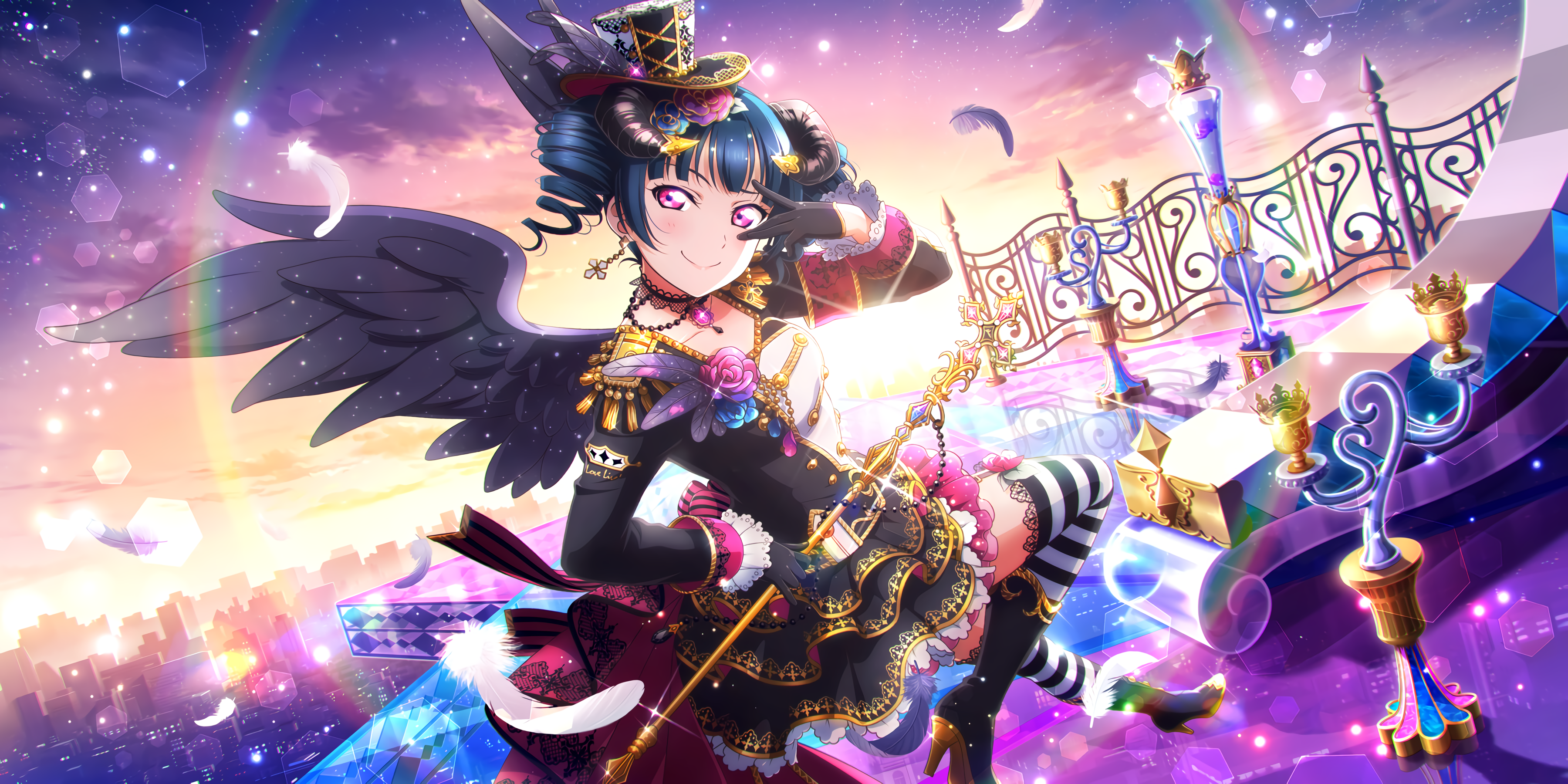 Tsushima Yoshiko from Love Live! Sunshine!! HD Wallpaper