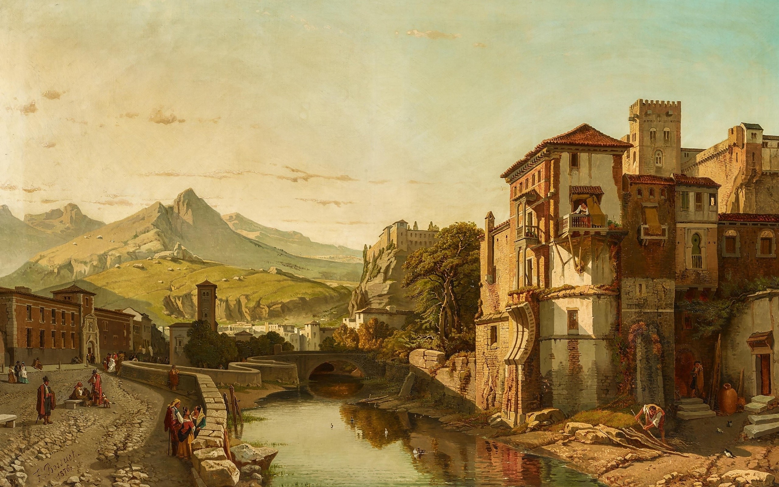 Granada Classical Artwork by François-Antoine Bossuet HD Wallpaper