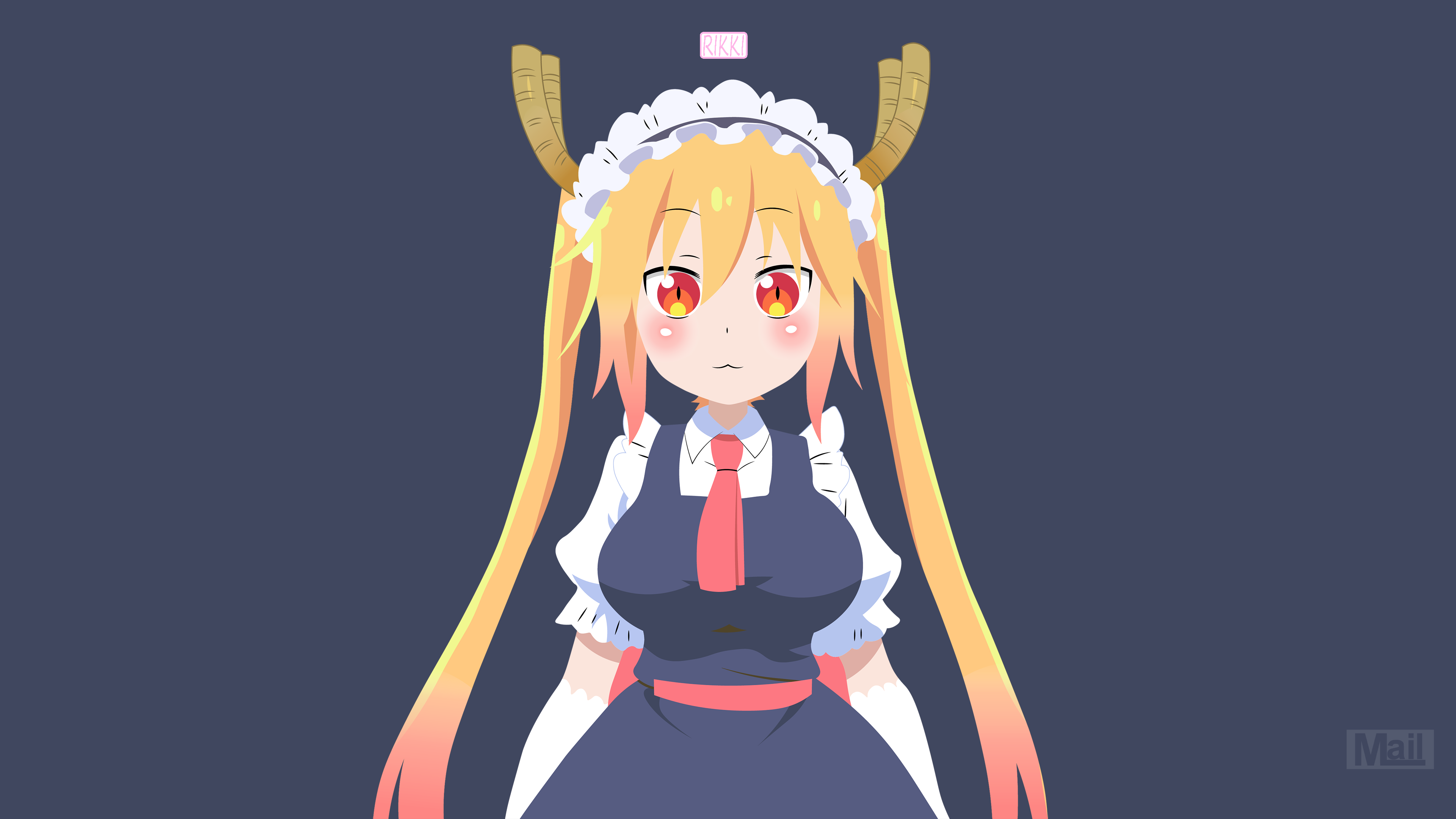 Tohru from Kobayashi-san Chi no Maid Dragon 4K HD Wallpaper