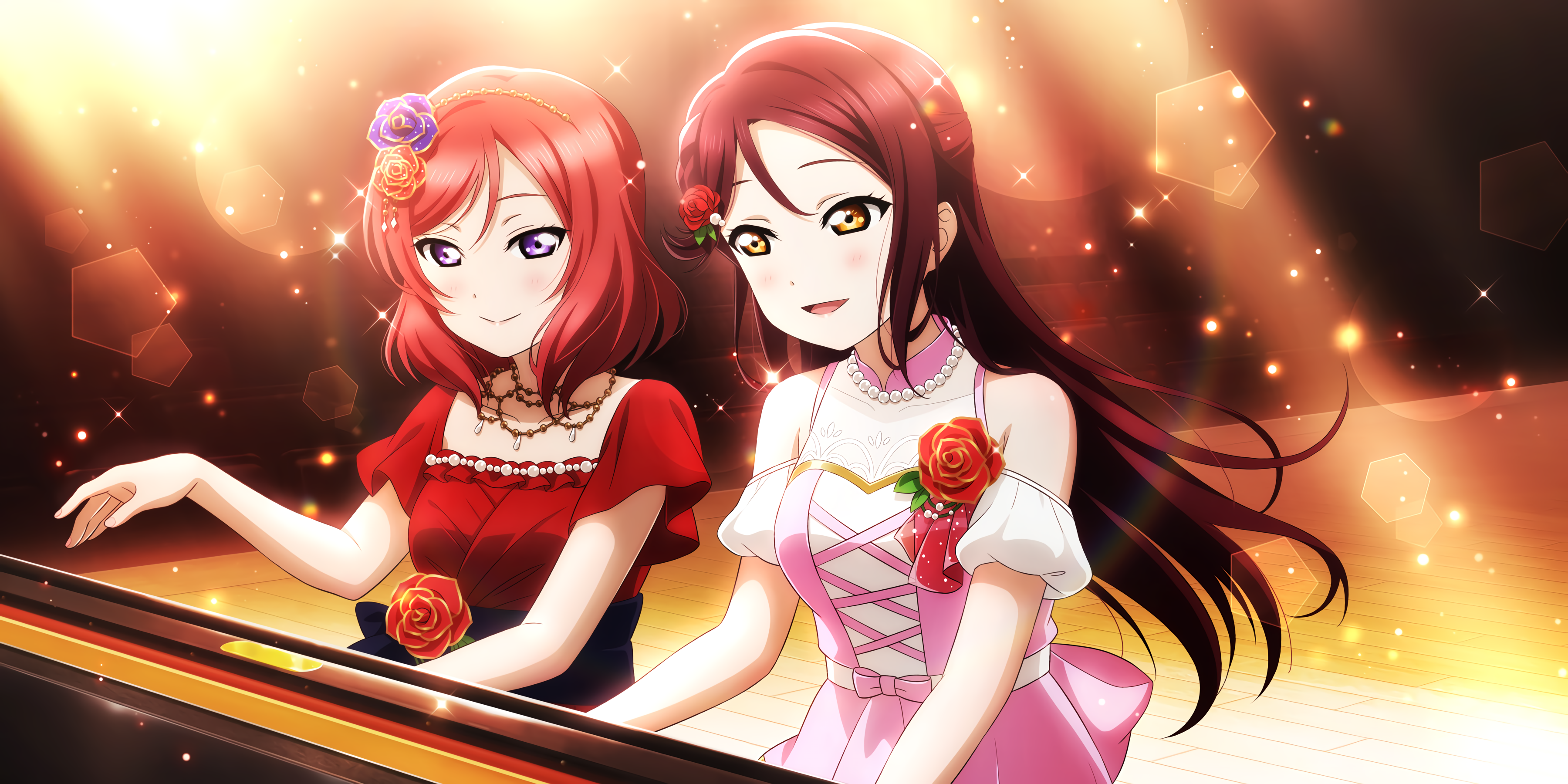 Nishikino Maki and Sakurauchi Riko from Love Live! Series HD Wallpaper