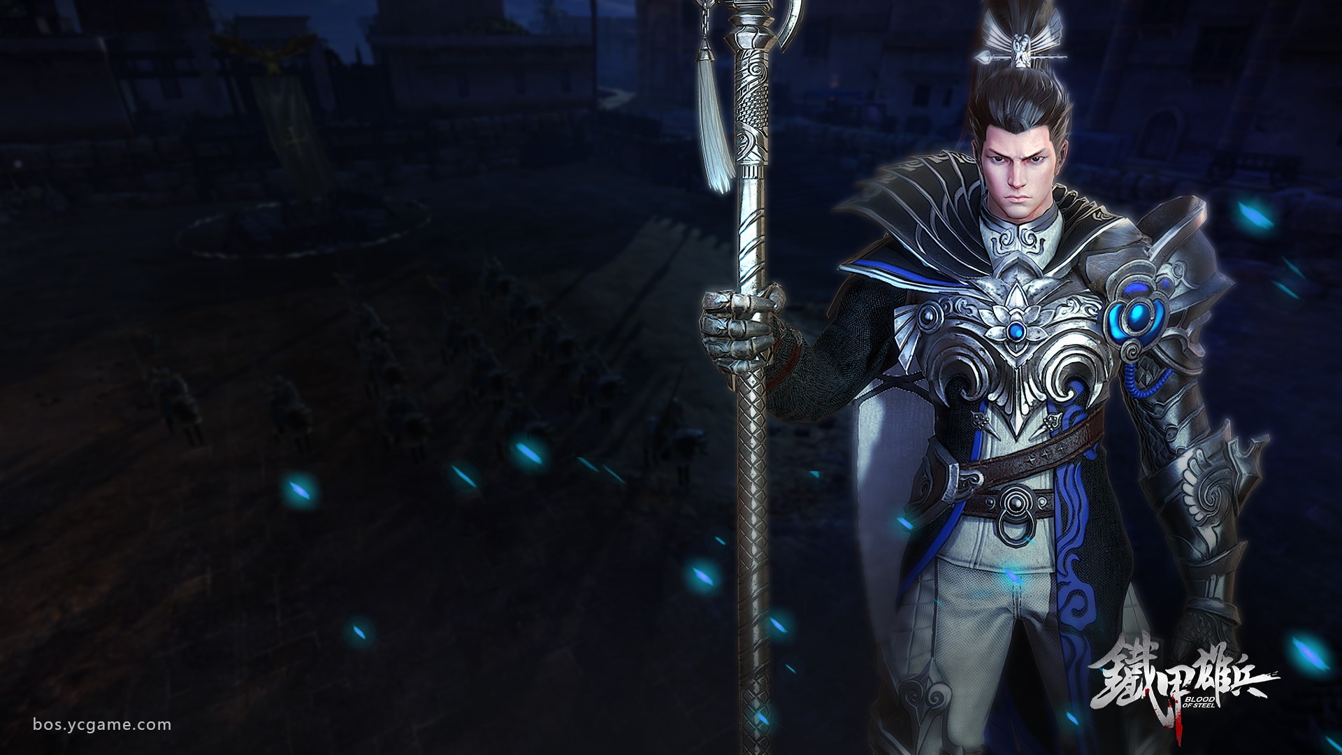 Man in armor holding a staff from Blood of Steel HD Wallpaper