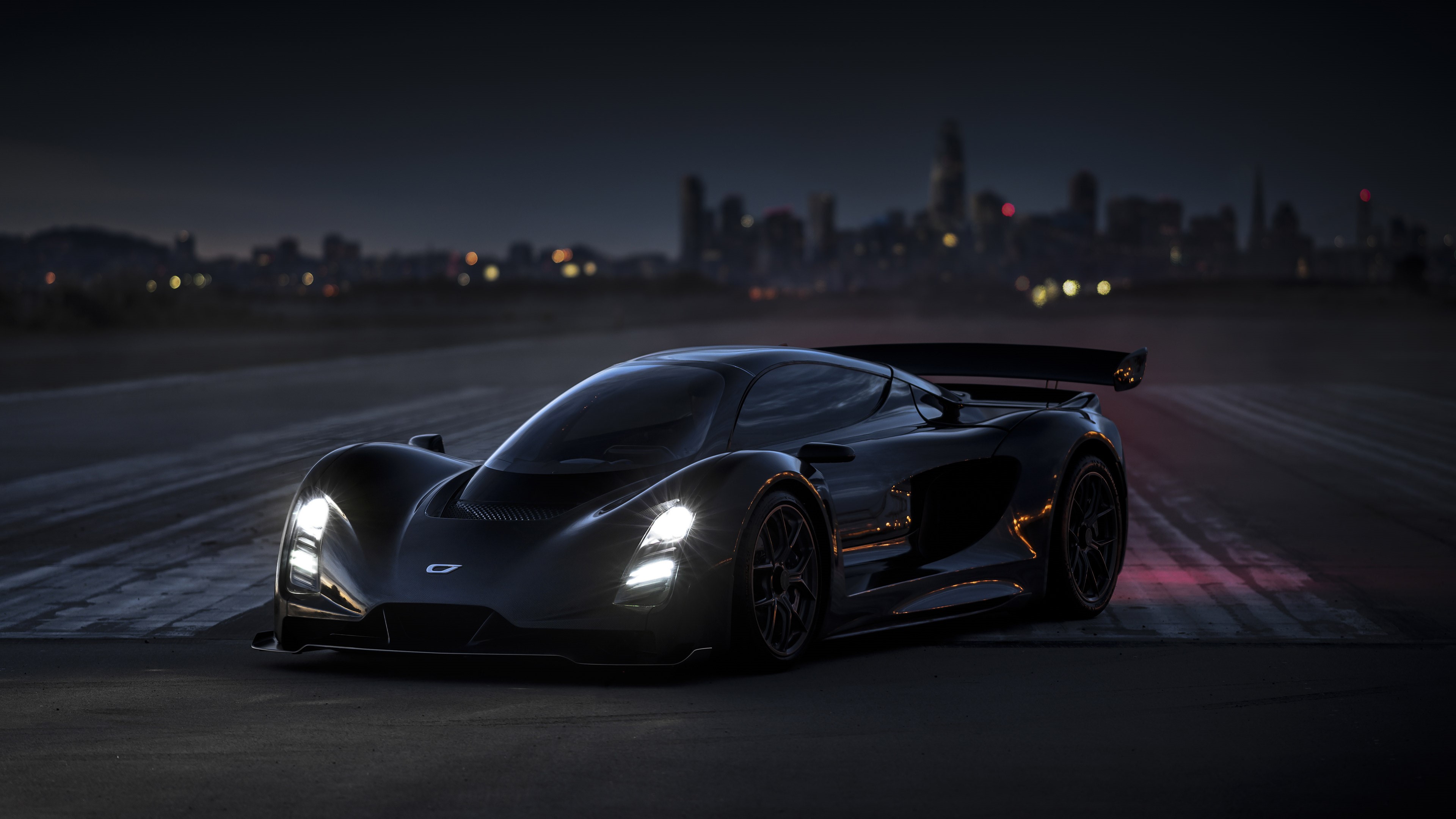 4K Czinger 21C supercar at night HD Wallpaper