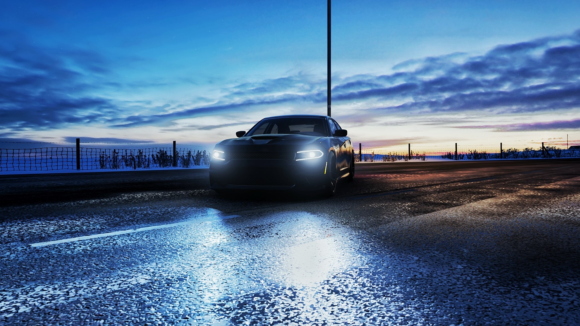 Dodge Charger SRT Hellcat on Fortune Island HD Wallpaper