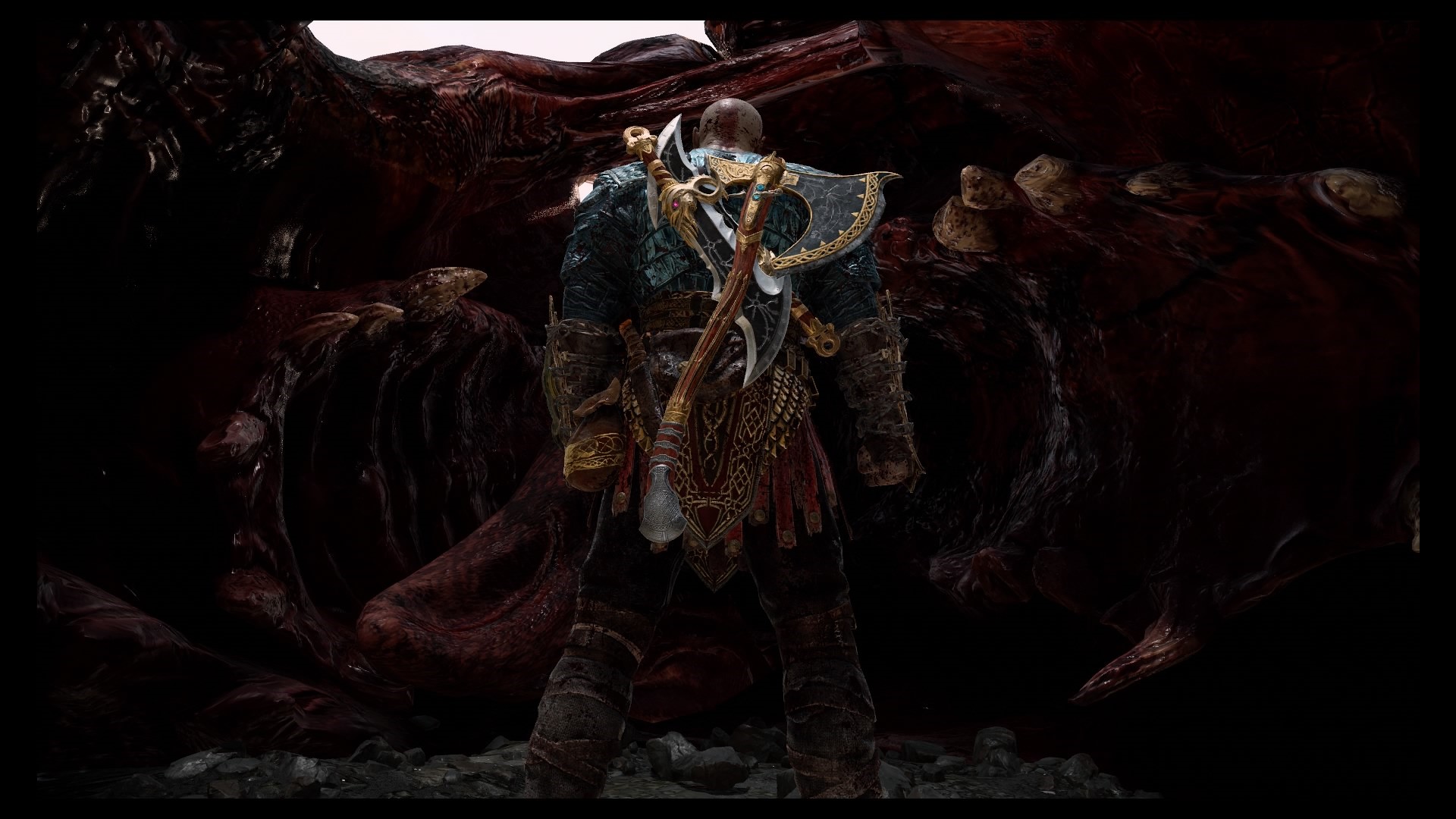 Kratos from God of War with Leviathan Axe HD Wallpaper