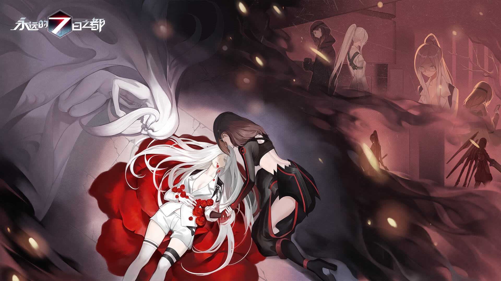 Anime girls from Forever 7th Capital HD Wallpaper