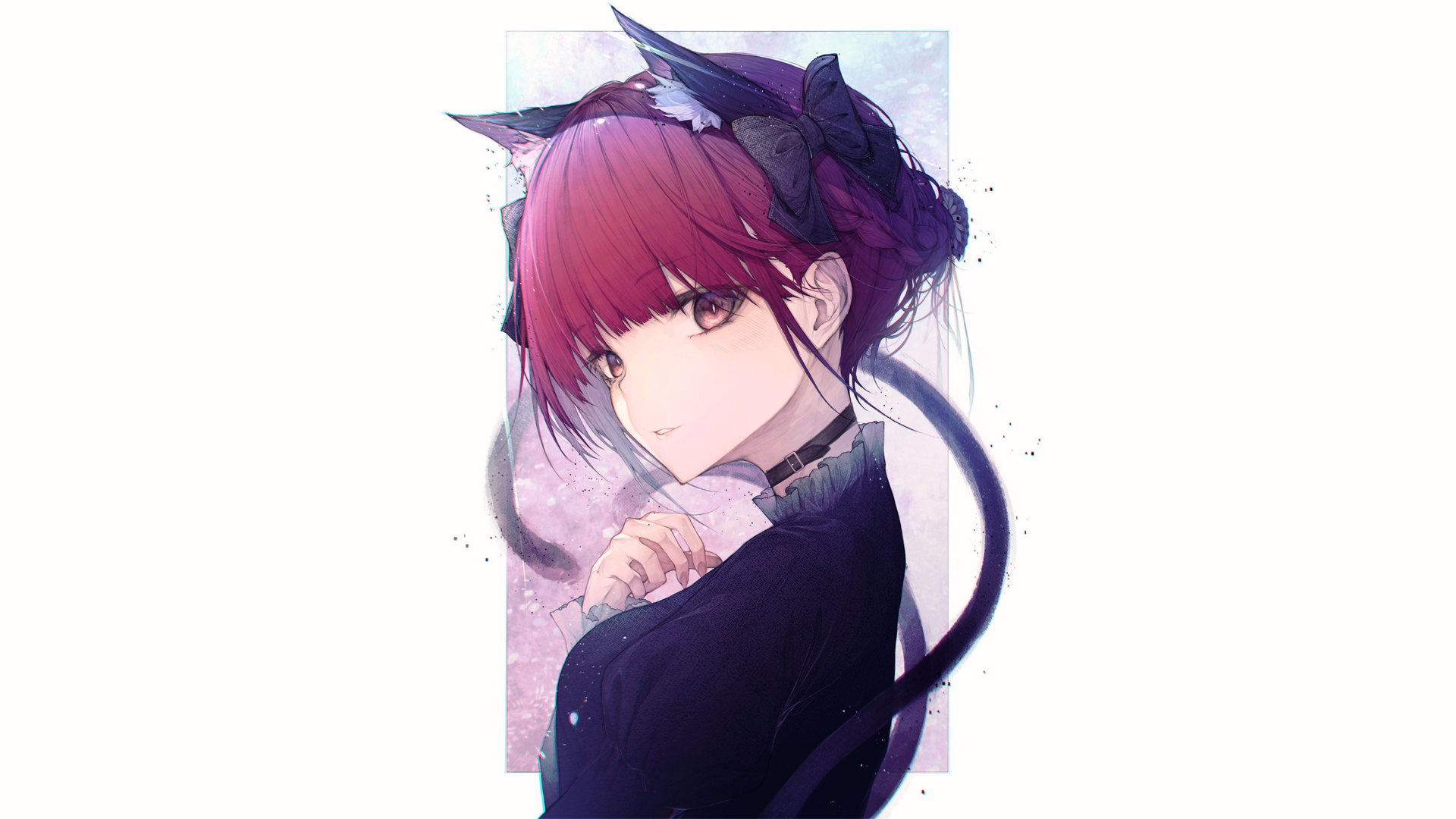Kaenbyou Rin from Touhou with cat ears HD Wallpaper