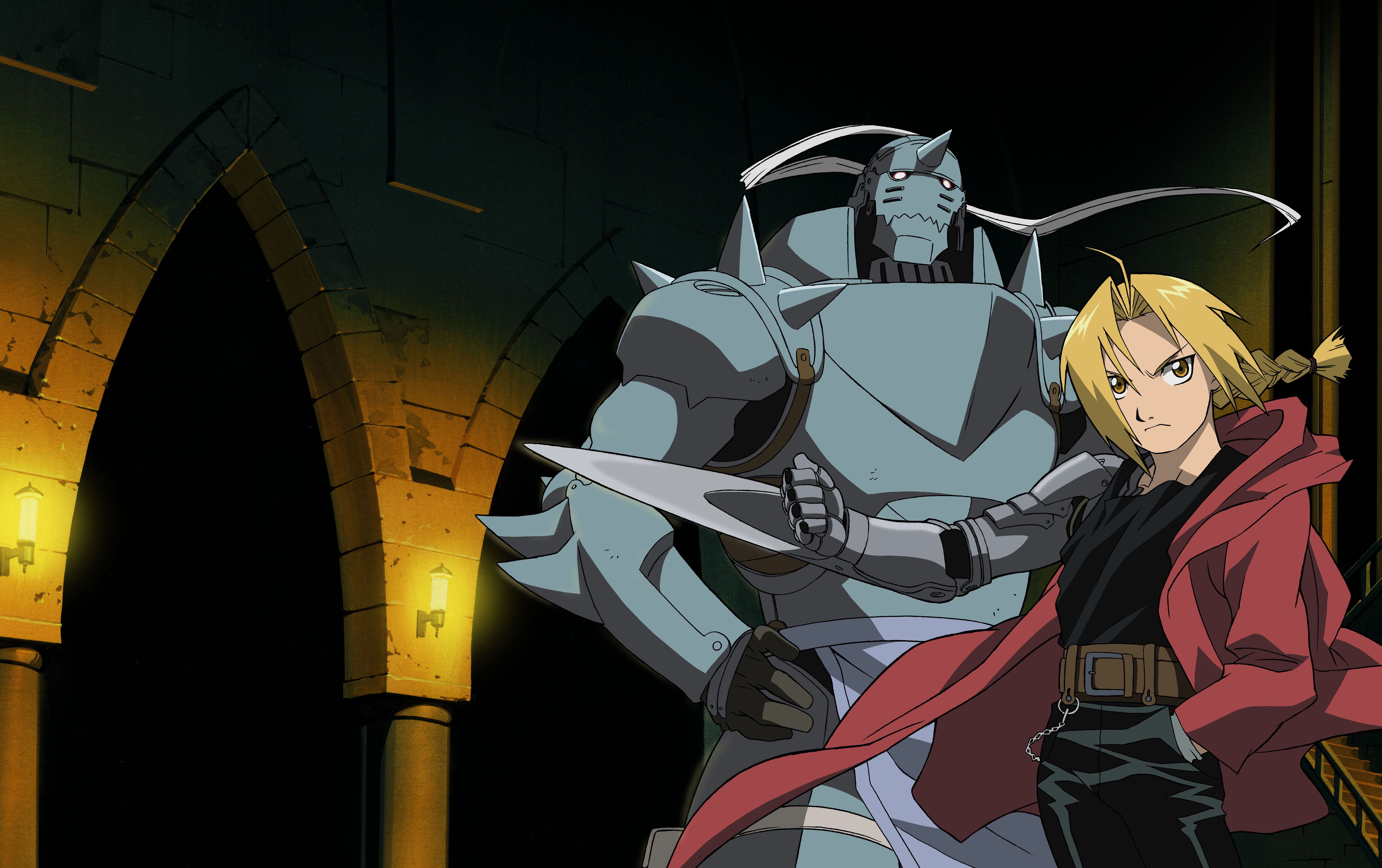Edward Elric and Alphonse Elric from Fullmetal Alchemist HD Wallpaper