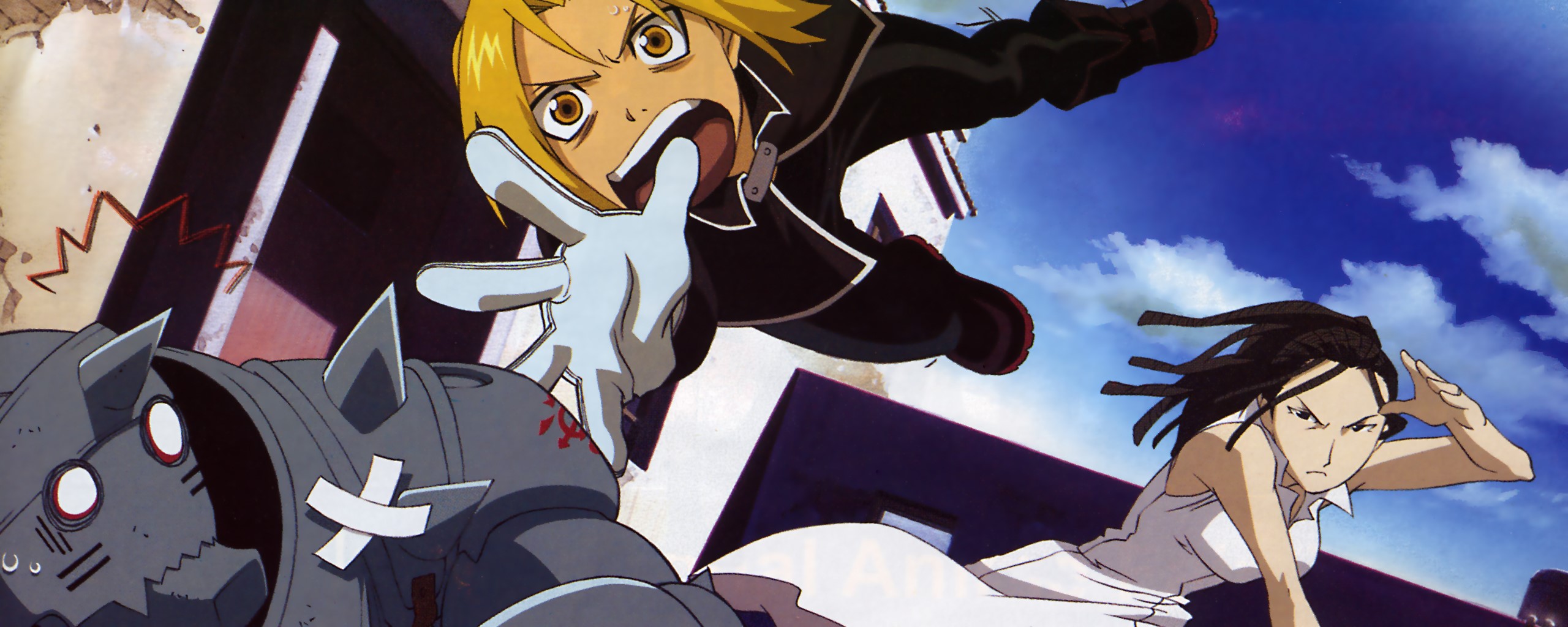 Fullmetal Alchemist characters in action HD Wallpaper