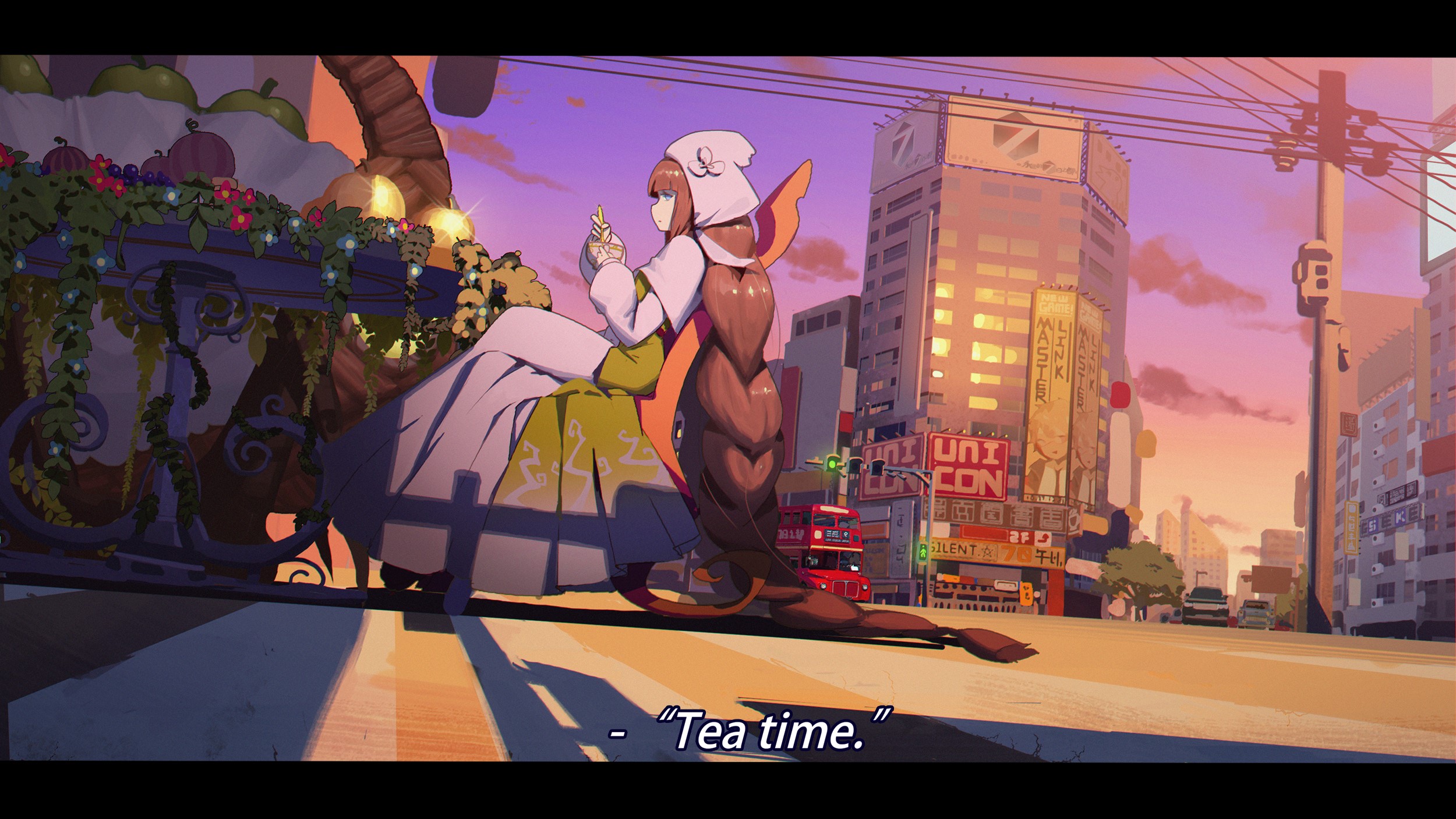 Girl from Forever 7th Capital saying "Tea time." HD Wallpaper